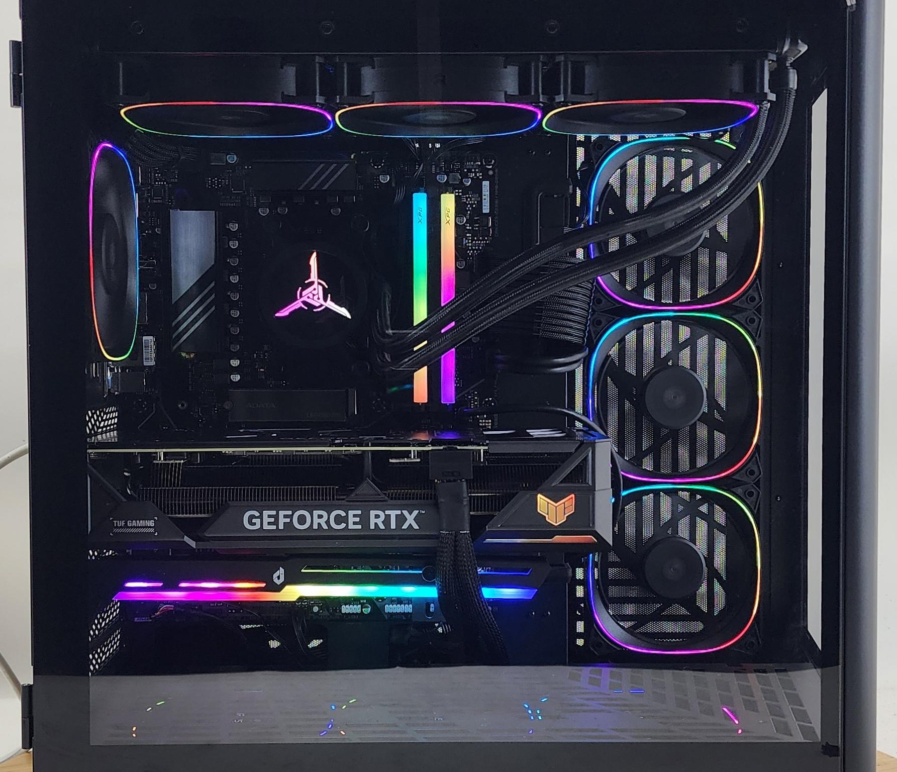 Gaming PC Ryzen 7 7800X3D 32GB RAM 1TB SSD RTX 4070 Ti 12GB Win11 Computer