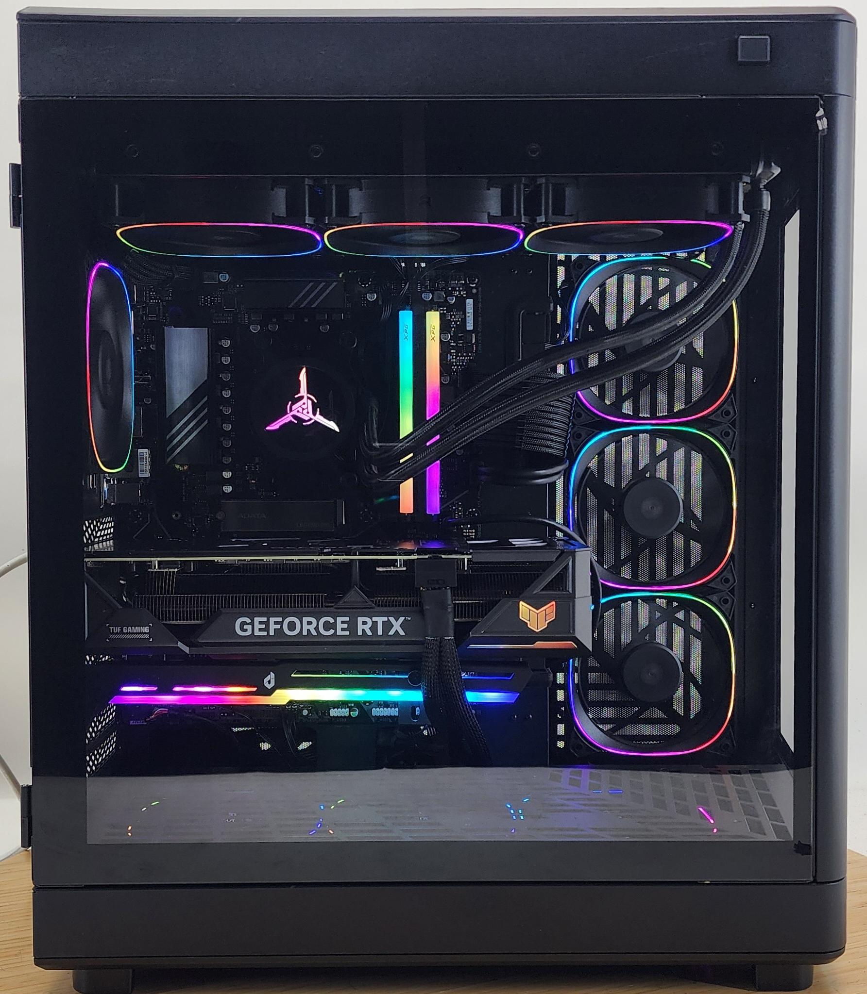 Gaming PC Ryzen 7 7800X3D 32GB RAM 1TB SSD RTX 4070 Ti 12GB Win11 Computer