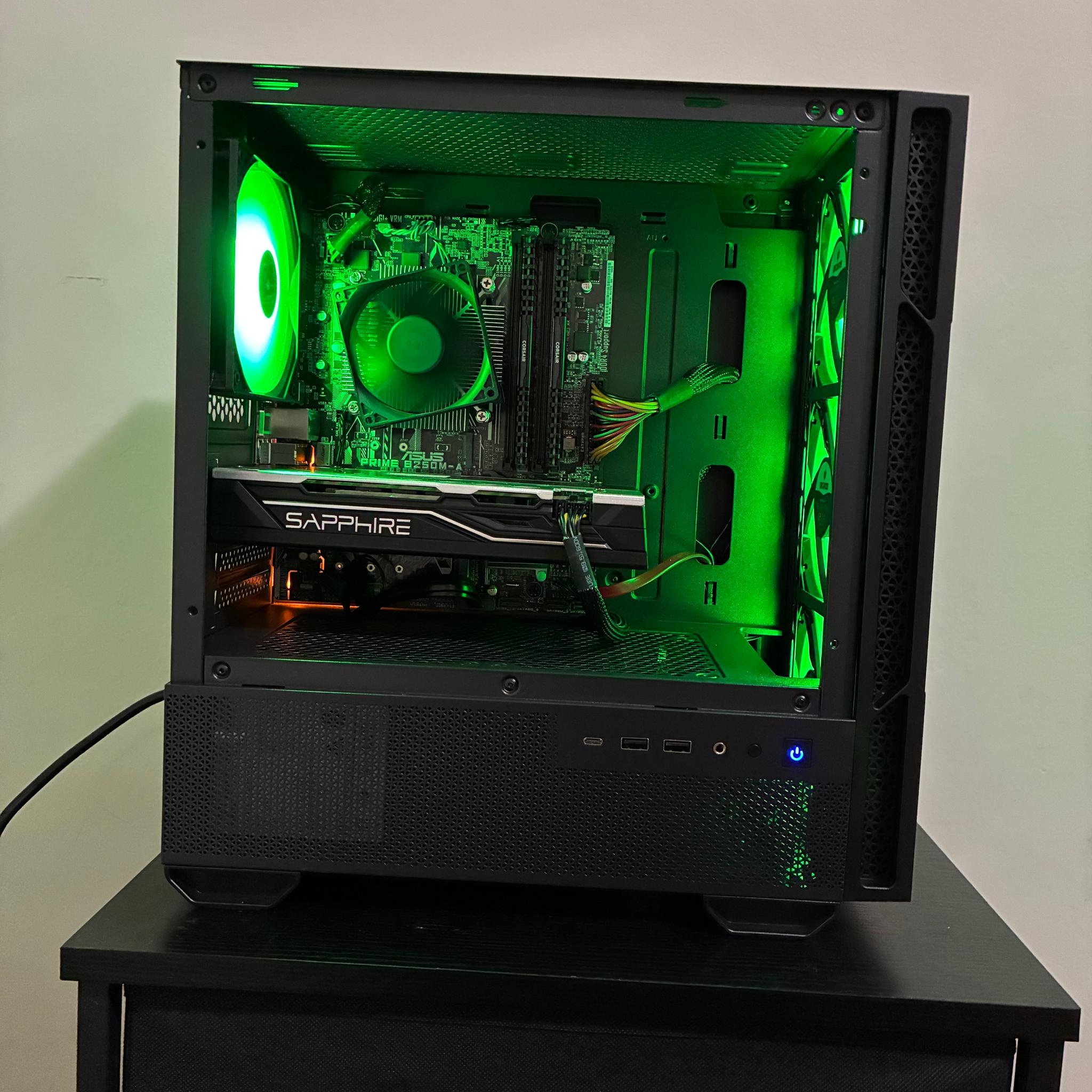 Budget Gaming PC | RX 580 8G | Intel i5-7400 | 1TB Storage | 16GB Ram | 500w PSU