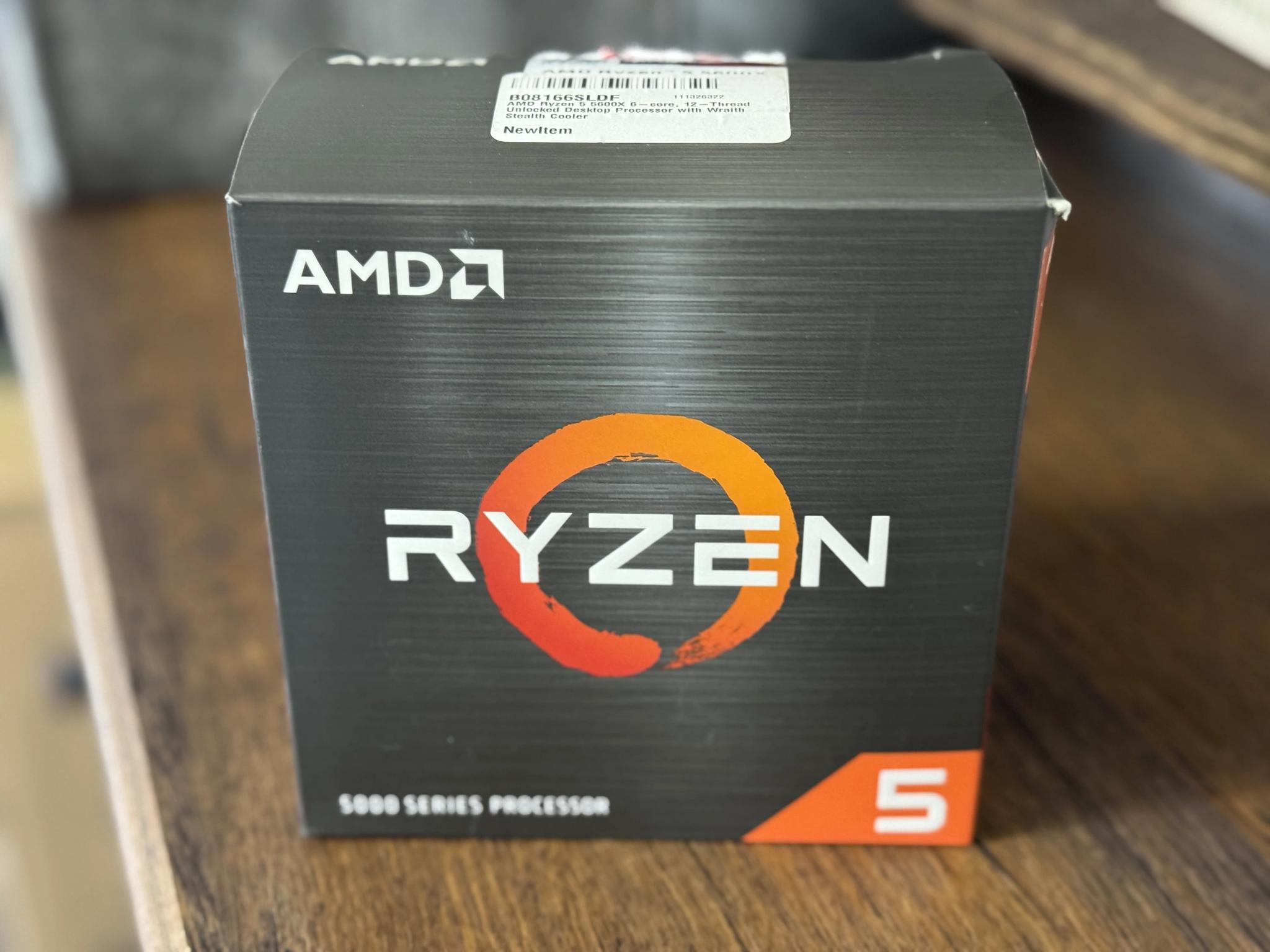 AMD Ryzen 5 5600X 6-core, 12-thread unlocked desktop processor with Wraith Stealth cooler
