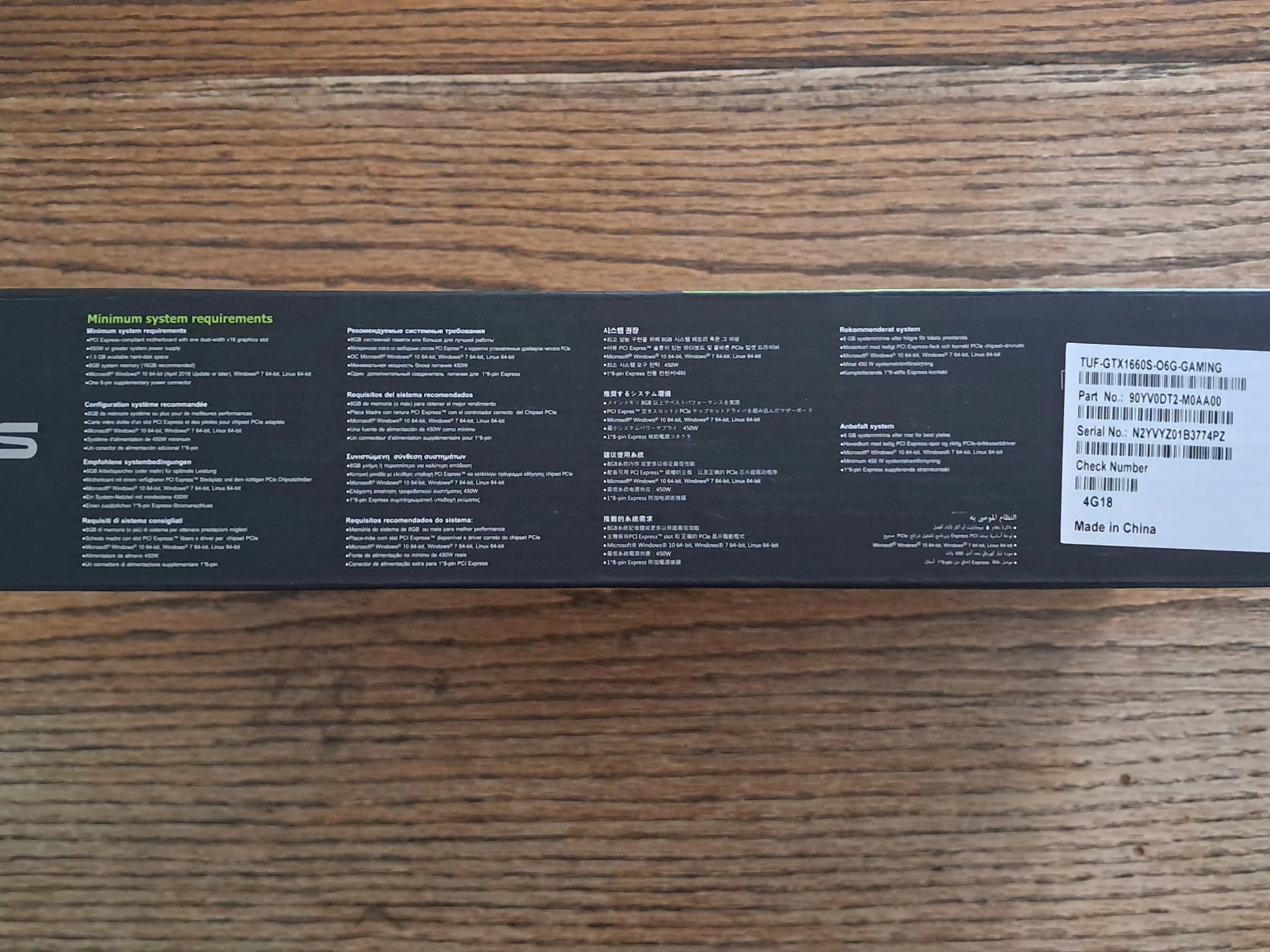 ASUS TUF GeForce GTX 1660 Super OC Edition