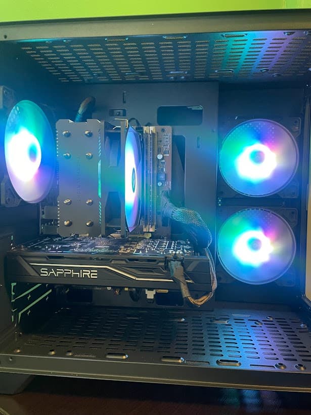 GLASSY Black Gaming PC| Intel i5 / Amd RX470 / 8GB / 500GB SSD Win 10 Pro WiFi