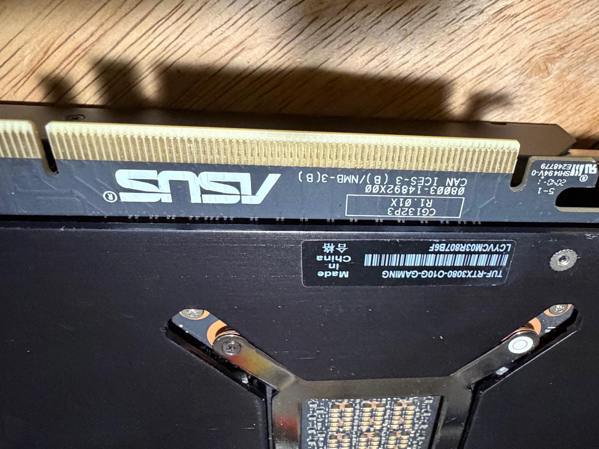 ASUS RTX 3080 10Gig TUF Graphics card