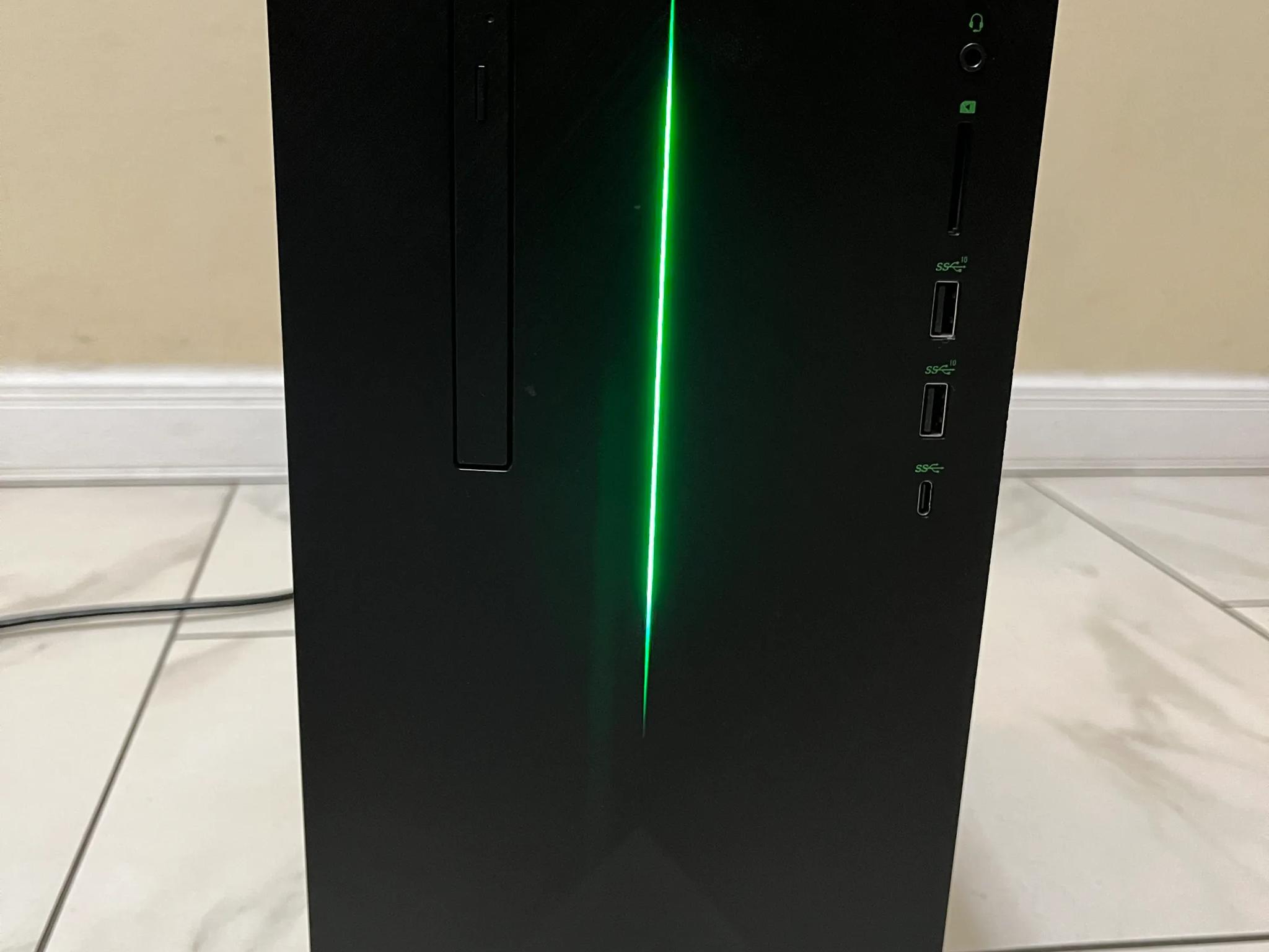 HP Gaming PC Desktop, AMD Ryzen 7 1700 8 Core RX 570 4GB, 16GB DDR4 RAM, 128GB SSD + 1TB HDD & Wi-Fi