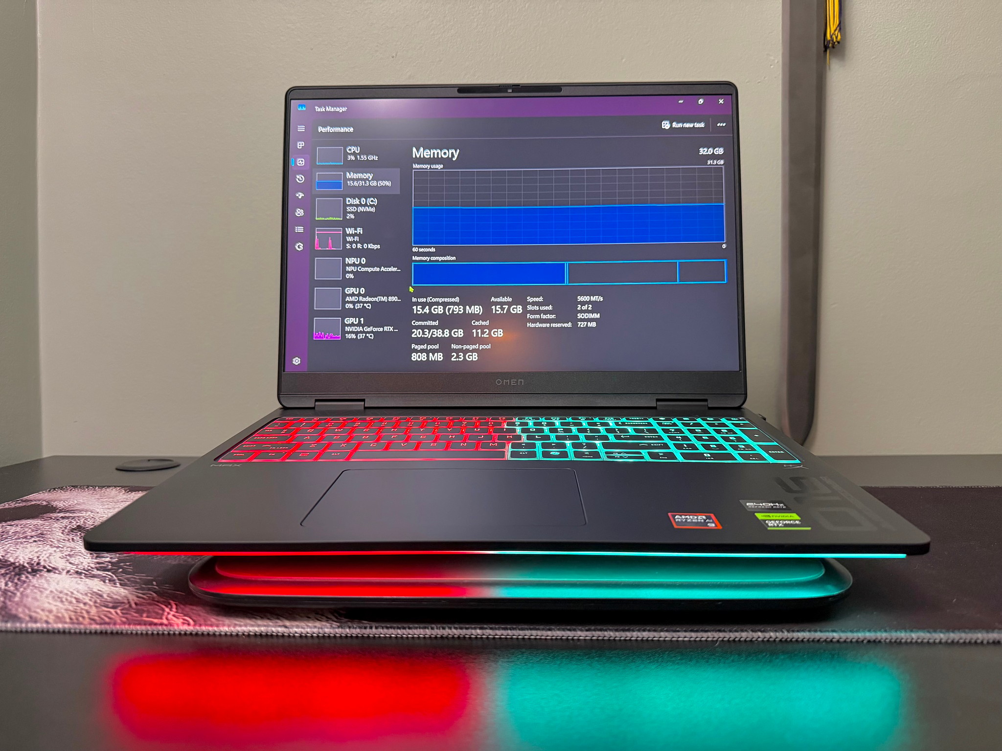 HP OMEN MAX RTX 5080 | Ryzen AI 9 HX 375 | 32GB ram | 1TB M.2 Laptop