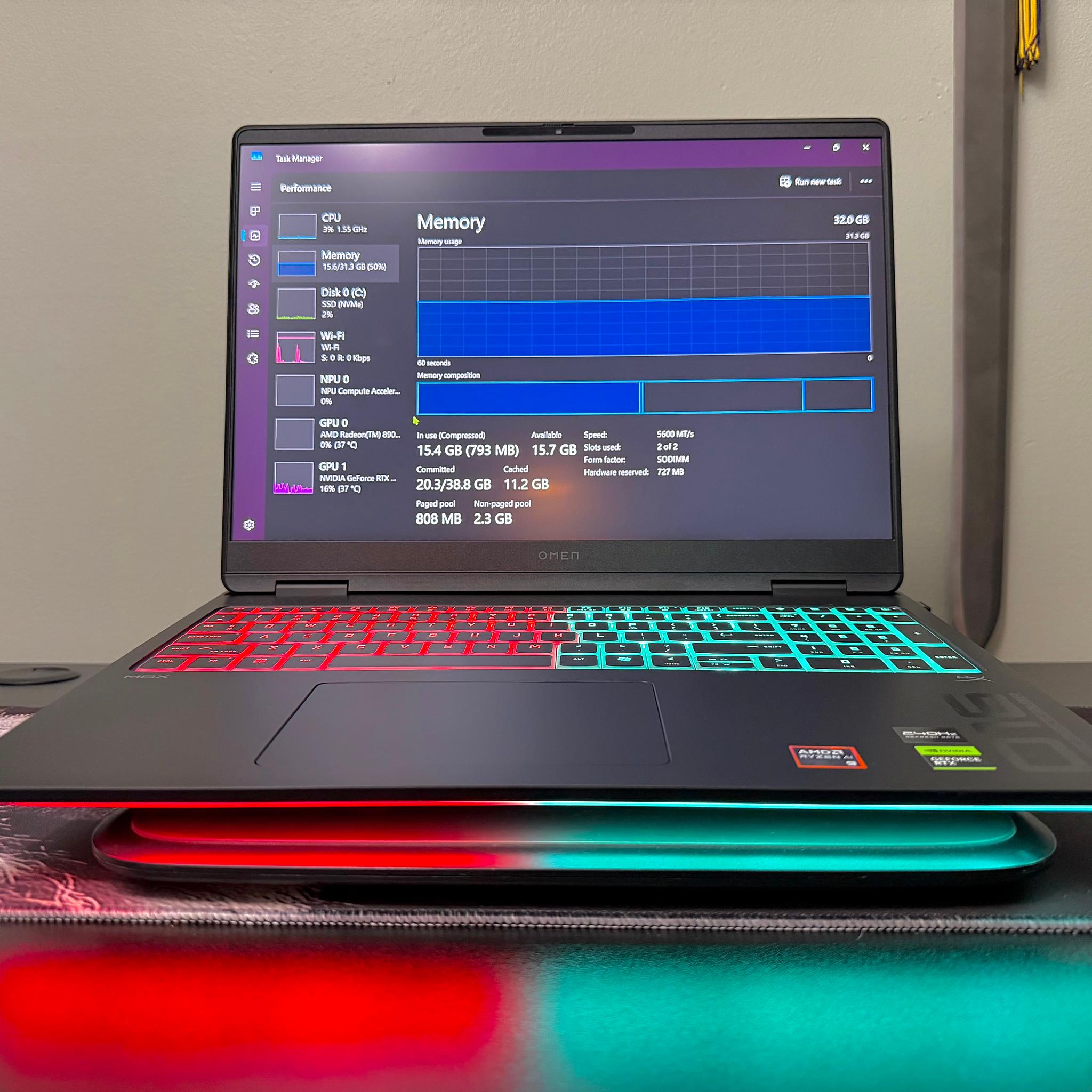 HP OMEN MAX RTX 5080 | Ryzen AI 9 HX 375 | 32GB ram | 1TB M.2 Laptop