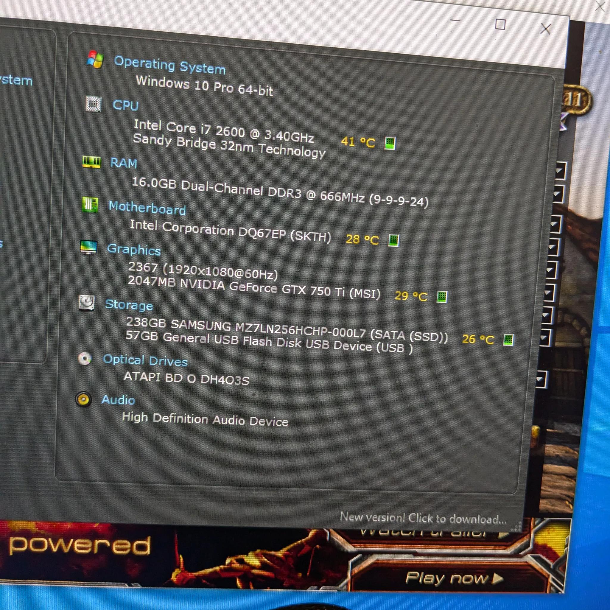 FREE SHIP|| Computer Lab Sleeper || i7-2600, 16GB RAM, GTX 750 Ti 2GB, 256GB SSD, Wifi, Win10