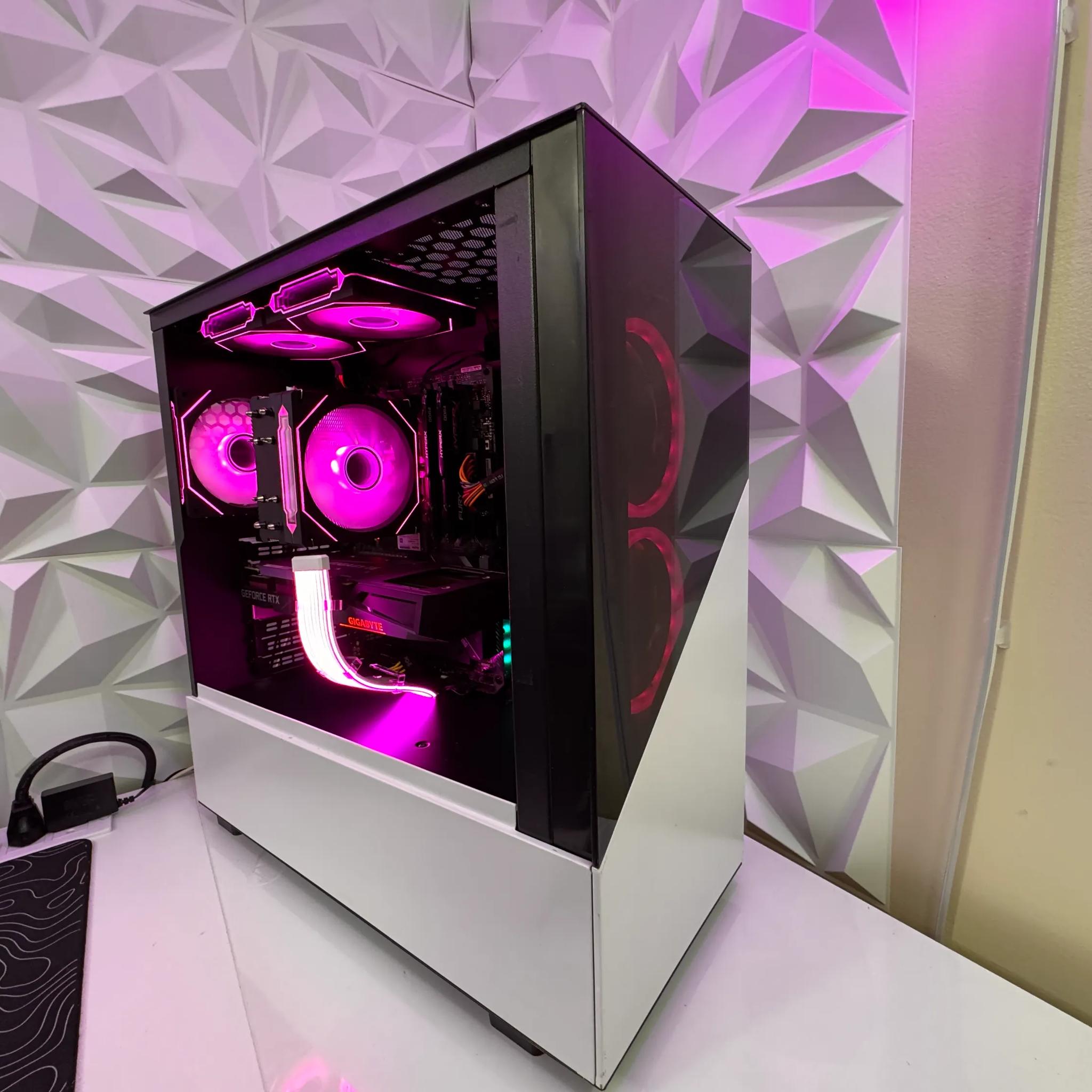 🩷🤍 Pure Aesthetic Gaming PC | i9-9900K | RTX 3060 Ti | 32GB RAM | 1TB SSD