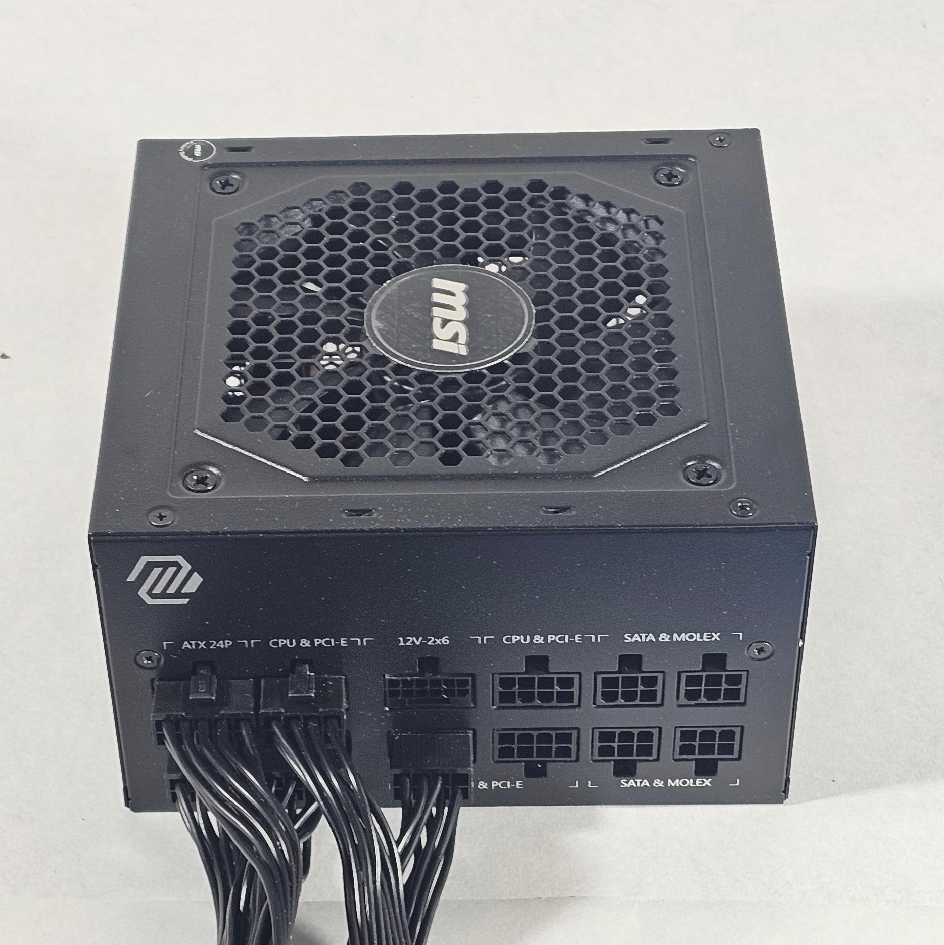 850 Watt PSU 80+ Gold MSI MAG A850GL PCIE5 Power Supply
