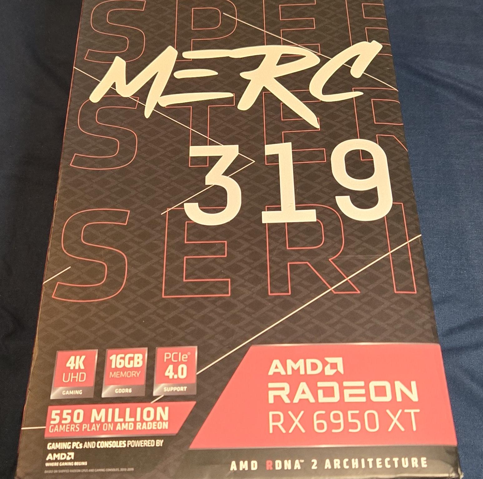 XFX Speedster MERC 319 AMD Radeon RX 6950 XT 16GB GD6 Black Gaming Graphics Card