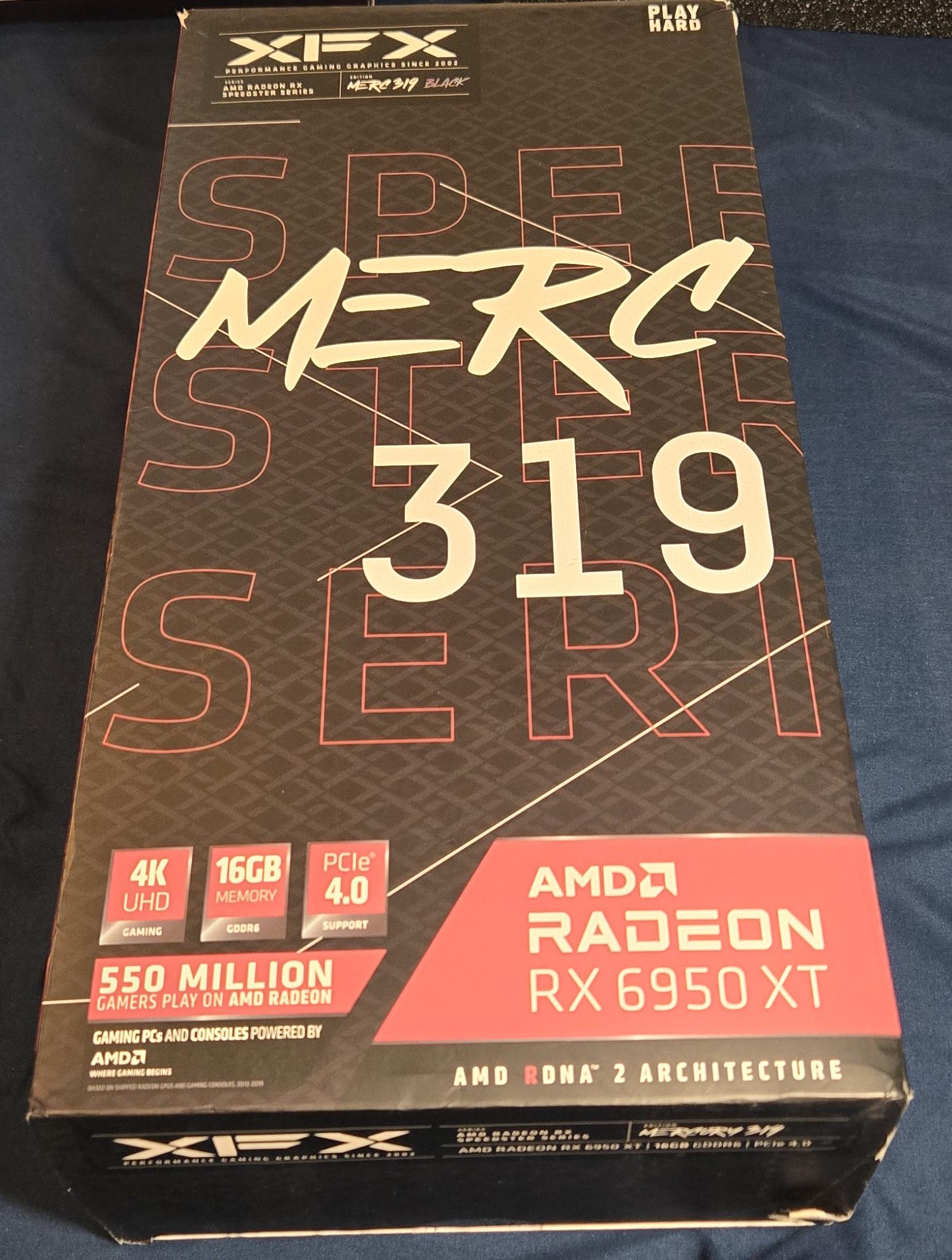 XFX Speedster MERC 319 AMD Radeon RX 6950 XT 16GB GD6 Black Gaming Graphics Card