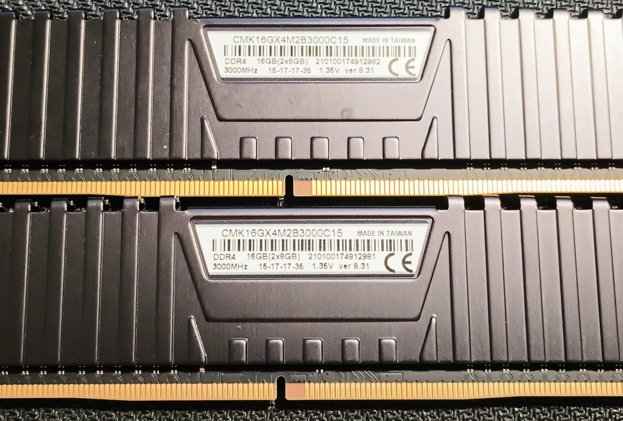 Corsair Vengeance LPX Black 16GB Kit (2 X 8GB) DDR4-3000MHz CMK16GX4M2B3000C15