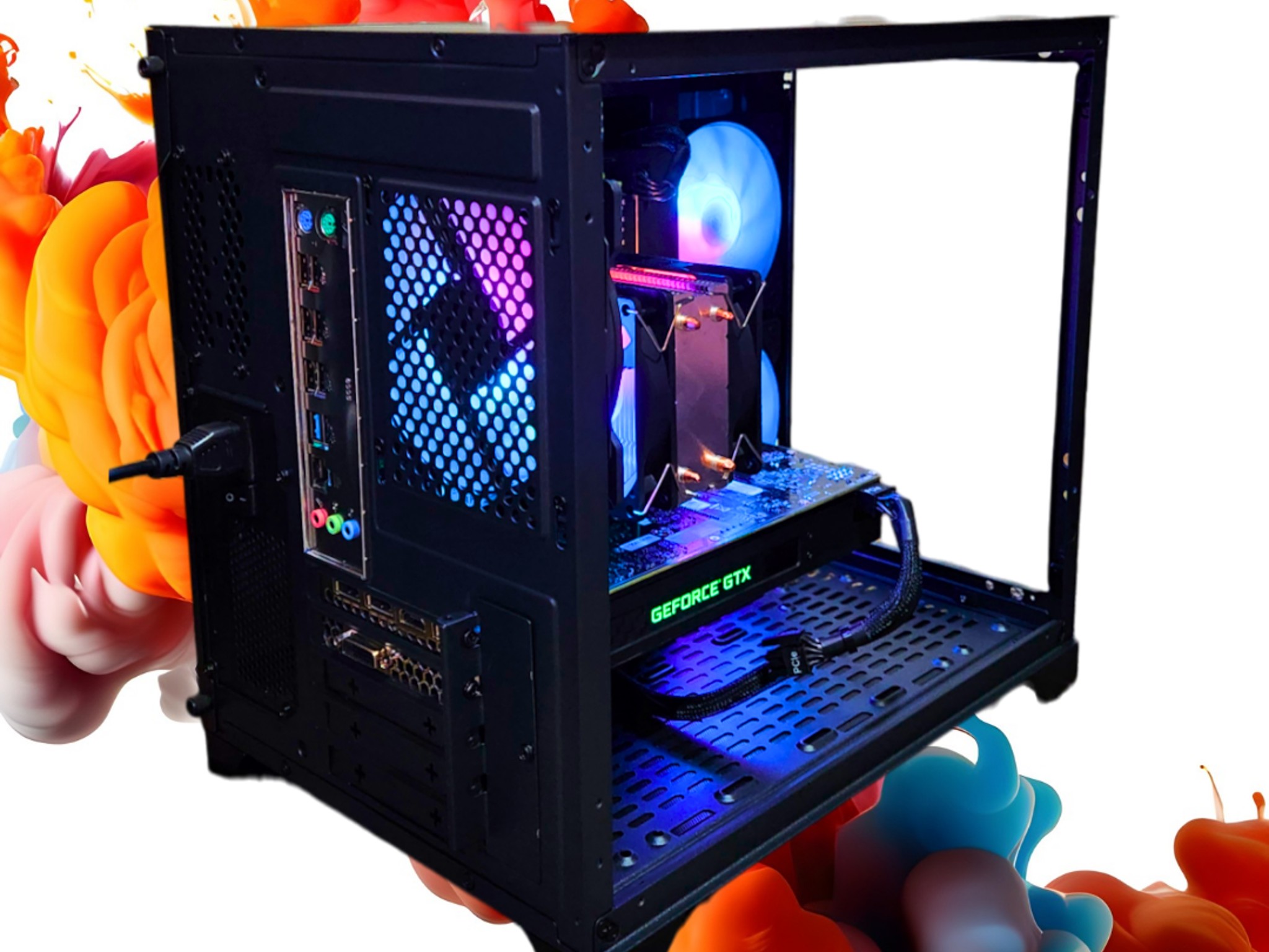 💡Spotlight🔦: GTX 1070 8GB | Xeon E5-2650 V3 | 16GB DDR4 RAM | 1TB SSD | 5 Fans | Black RGB PC