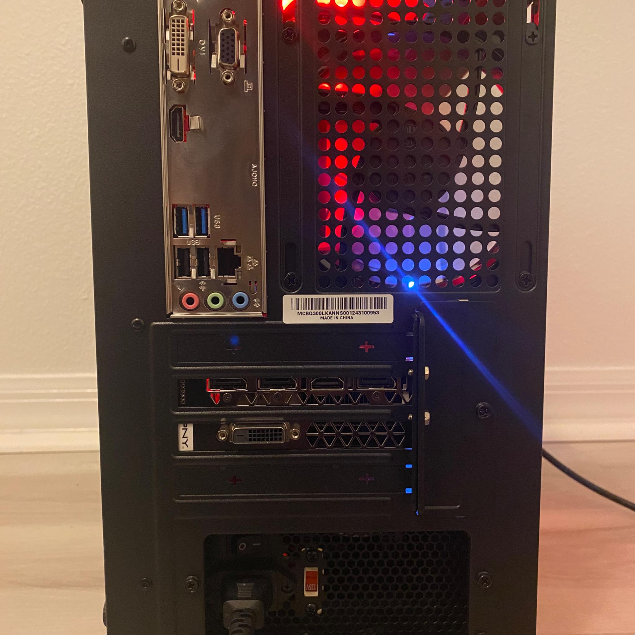 Gaming PC - GTX 1080, Intel i5-8600, 1TB SATA SSD, 500GB HDD, 16GB DDR4, Windows 10, ARGB, WiFi