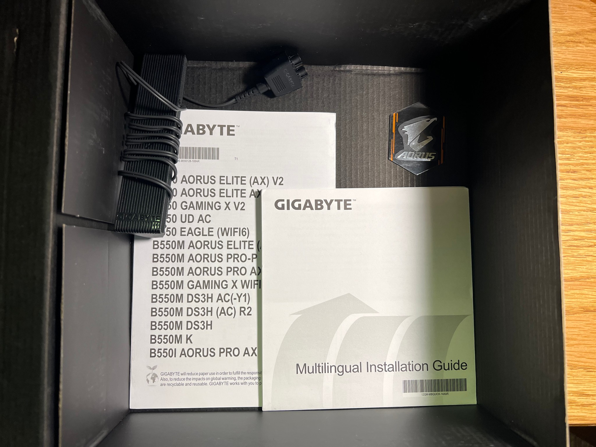 GIGABYTE B550I AORUS PRO AX AMD AM4 ITX Motherboard