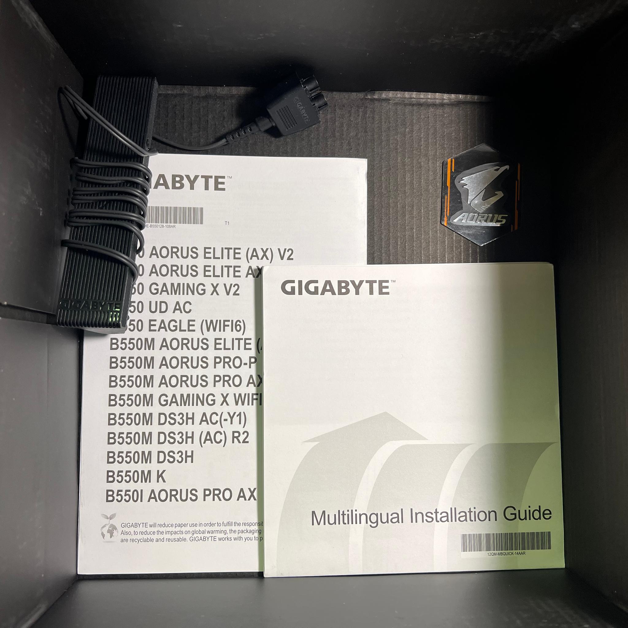 GIGABYTE B550I AORUS PRO AX AMD AM4 ITX Motherboard
