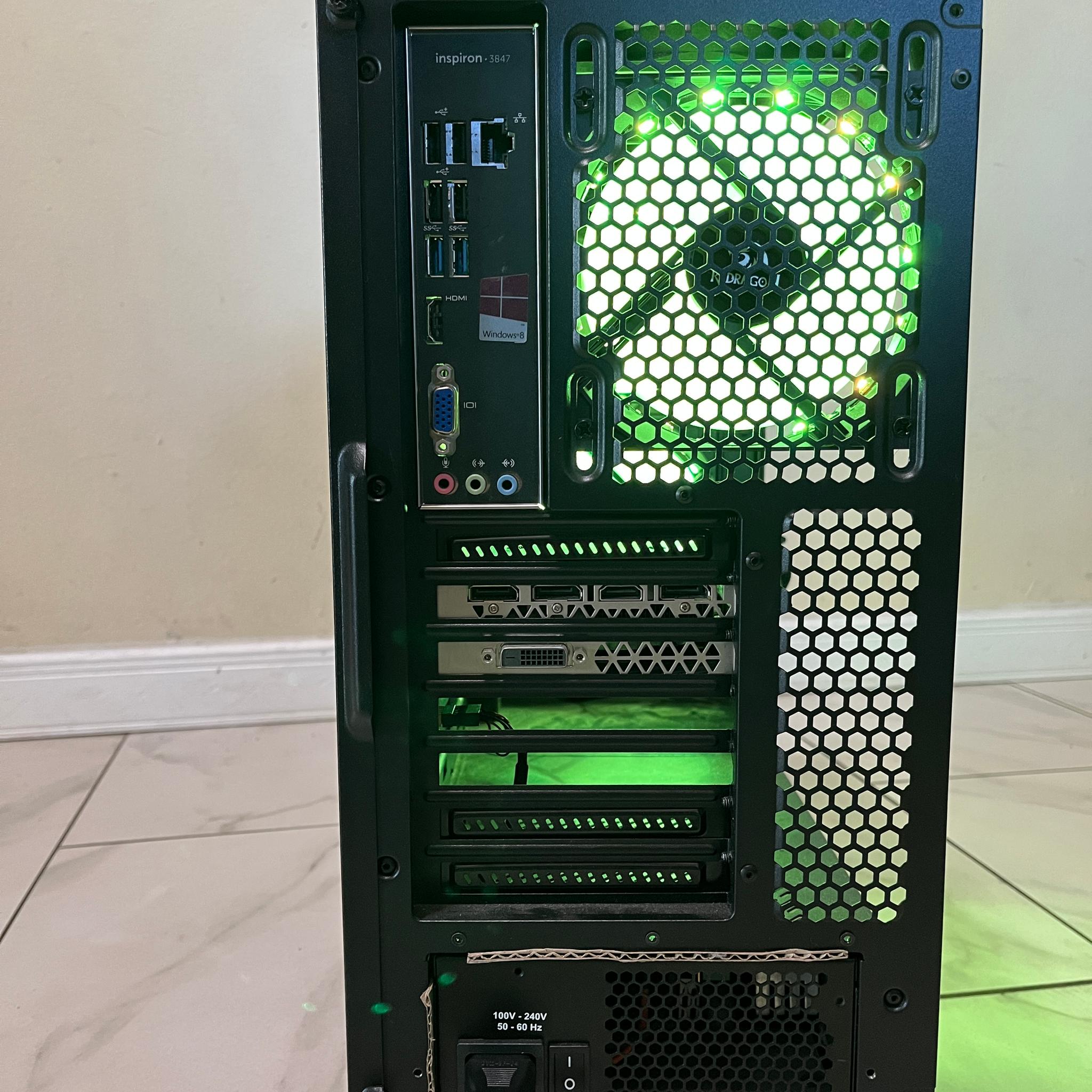 🔥🖥️GTX 1080, Intel i5-4440,500 GB SSD,12 GB RAM, High Performance RGB Gaming PC w/ Remote & Wi-Fi 🖥️