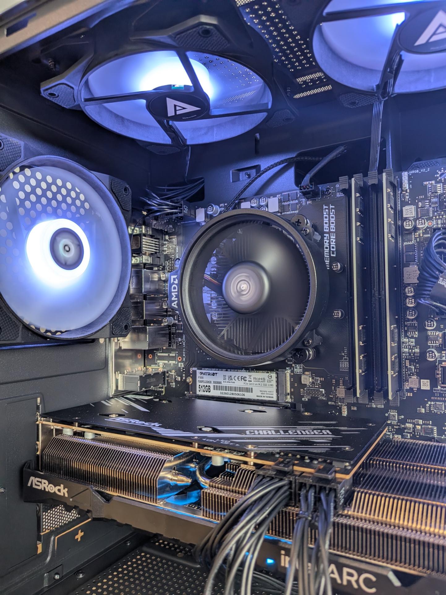 Echelon Vector Gaming PC | Ryzen 5 5500 | Intel ARC A750 | 16GB DDR4 | 512GB SSD