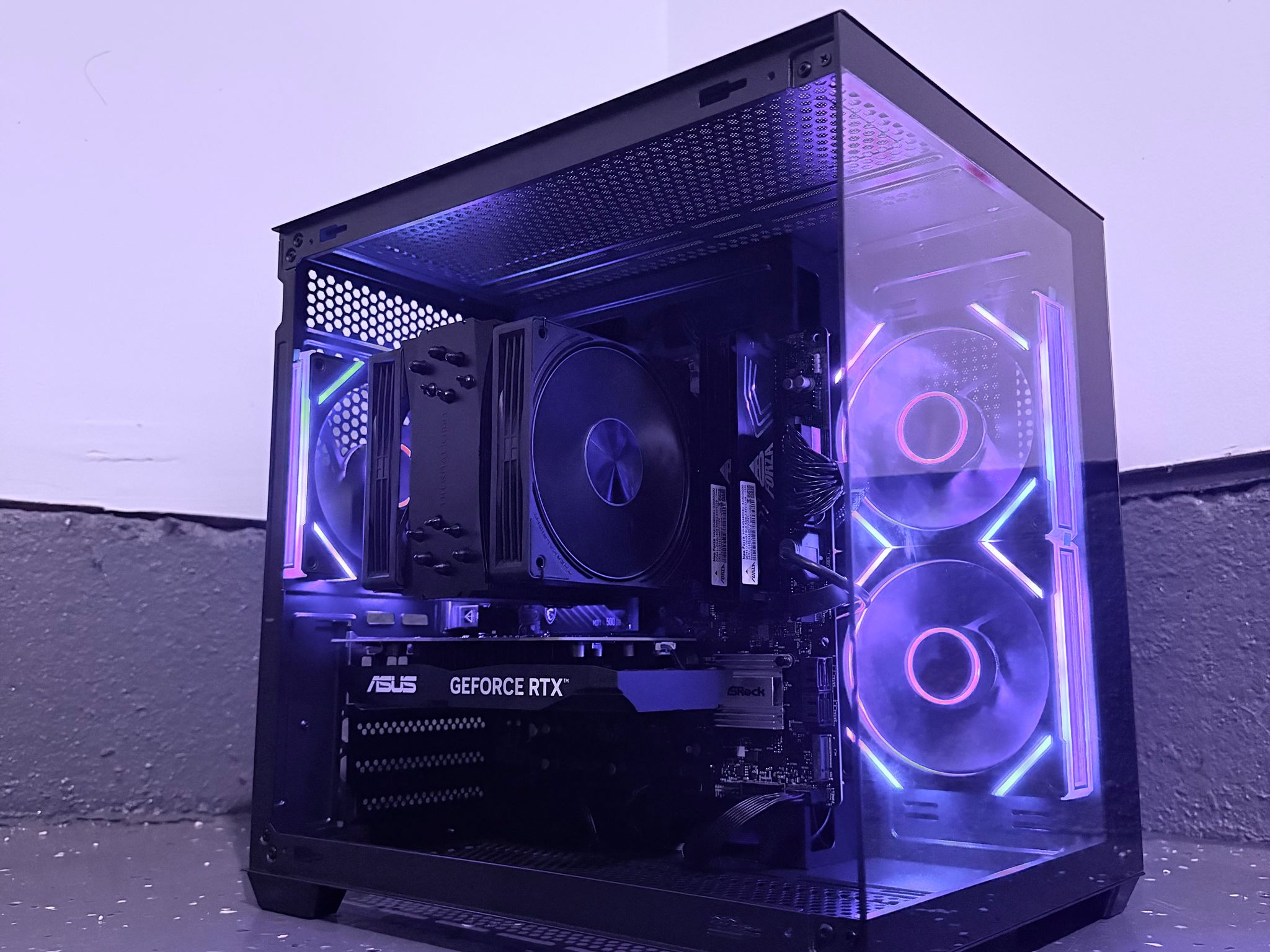 ⚫️"Obsidian Glow"🌈| 1080p Gaming | RTX 3050 | Ryzen 5 5500 | 16GB Ram | 500GB SSD | Free Shipping