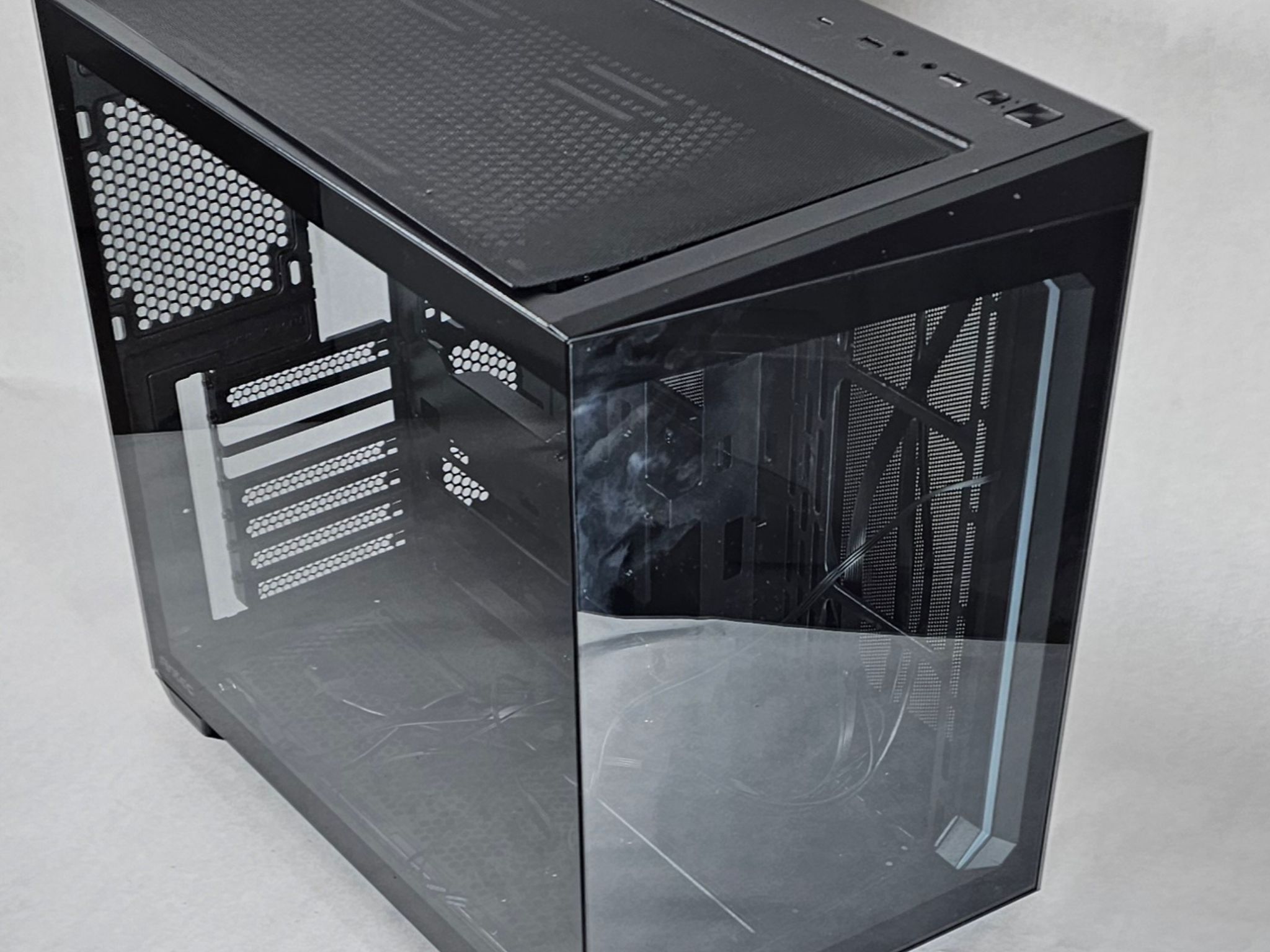 Black Corsair PC Case with Tempered Glass