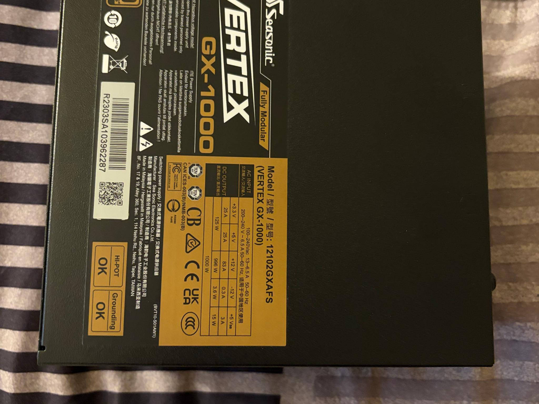 Seasonic VERTEX GX-1000 - Image 2