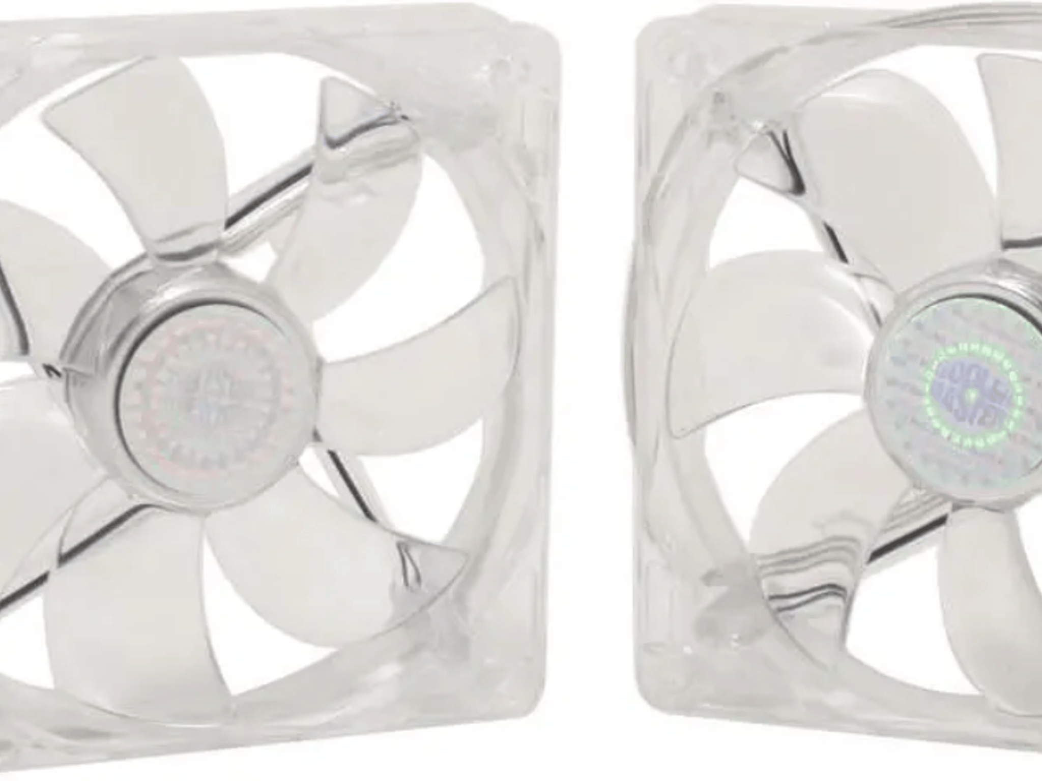 NEW COOLER MASTER 120mm (BLUE LED) COMPUTER CASE FANS (VALUE TWO-PACK)