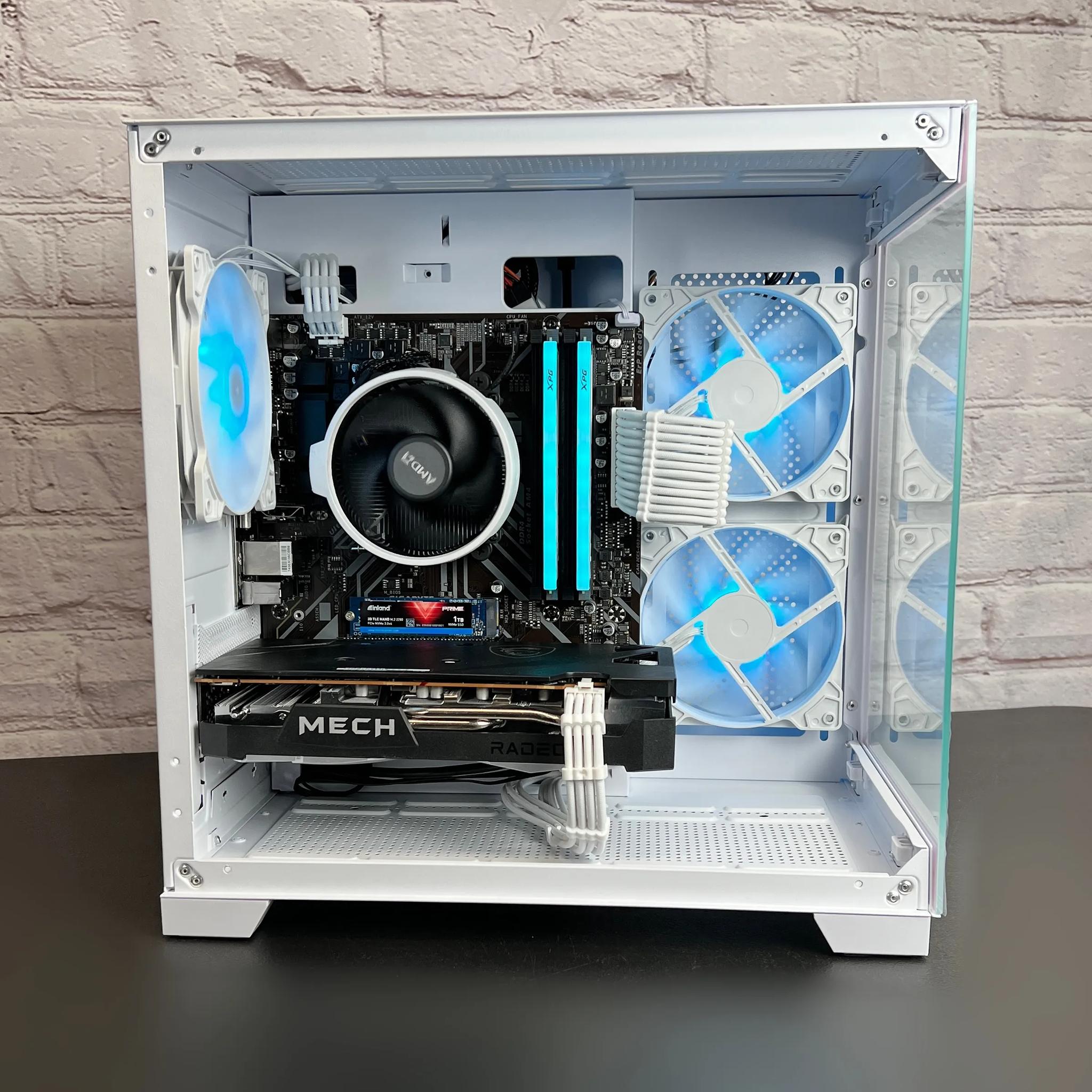 Ryzen 5 3600 RX 6600 16GB RAM 1TB M.2 Wifi 5 Bluetooth Window 10 Gaming PC