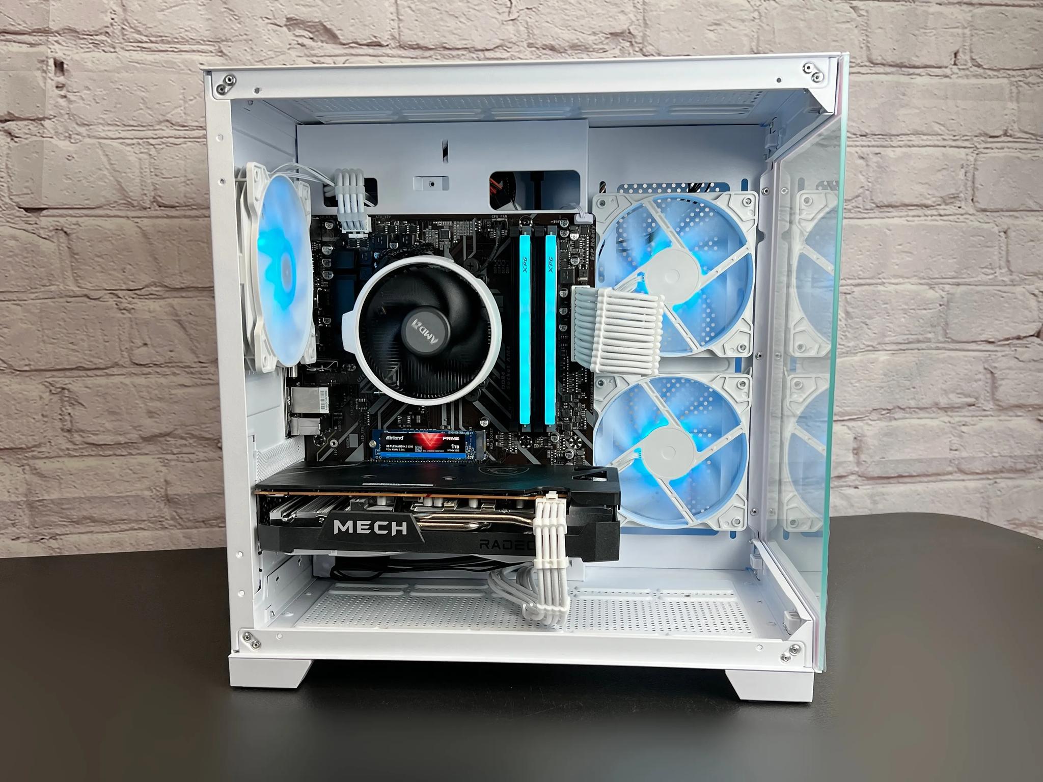 Ryzen 5 3600 RX 6600 16GB RAM 1TB M.2 Wifi 5 Bluetooth Window 10 Gaming PC