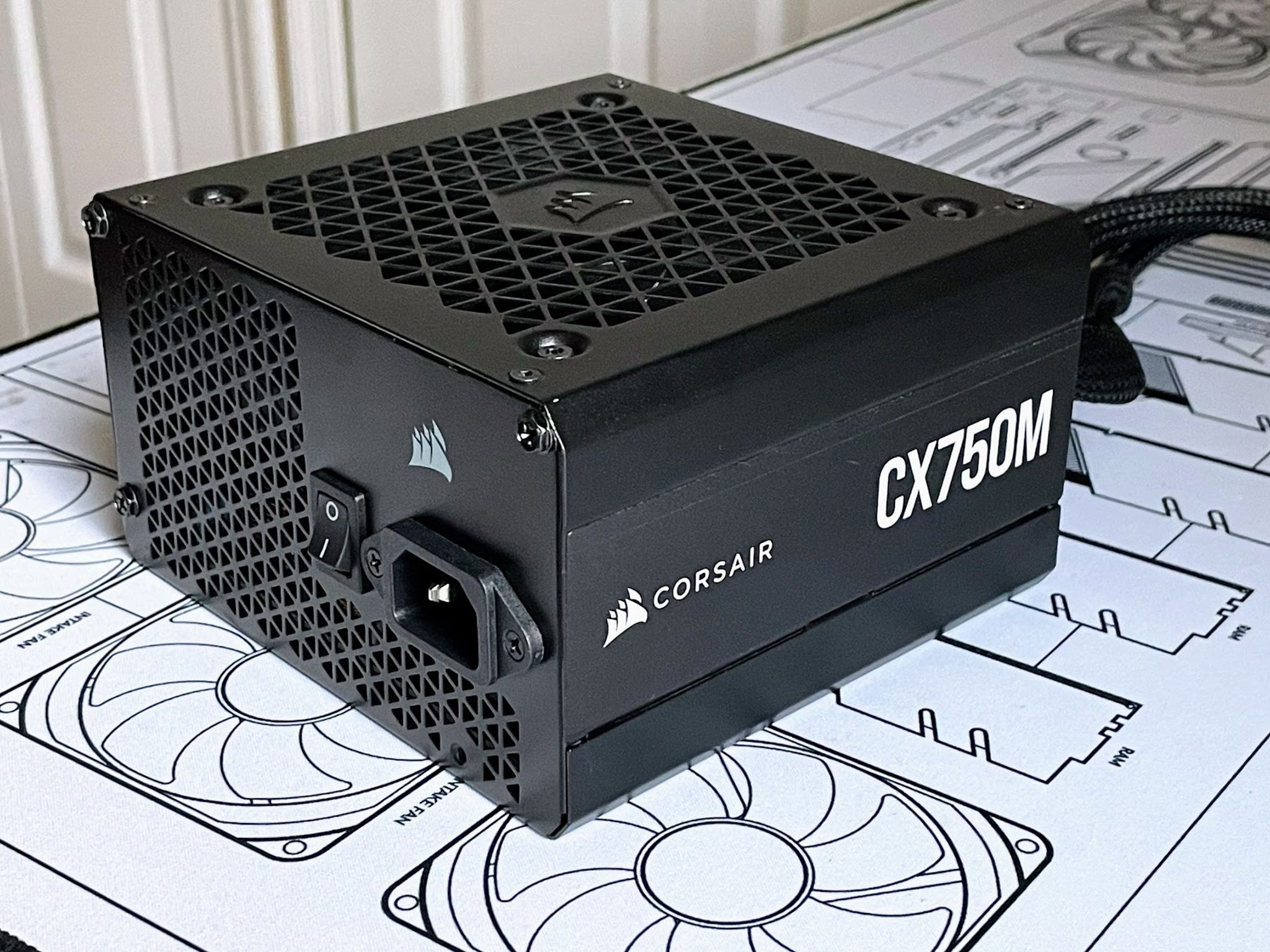 Corsair CX750M - 750 Watt 80 PLUS Bronze Certified Semi-Modular ATX PSU w/ All Original Cables