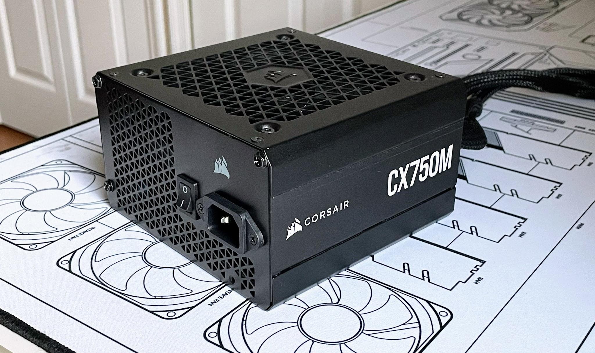 Corsair CX750M - 750 Watt 80 PLUS Bronze Certified Semi-Modular ATX PSU w/ All Original Cables