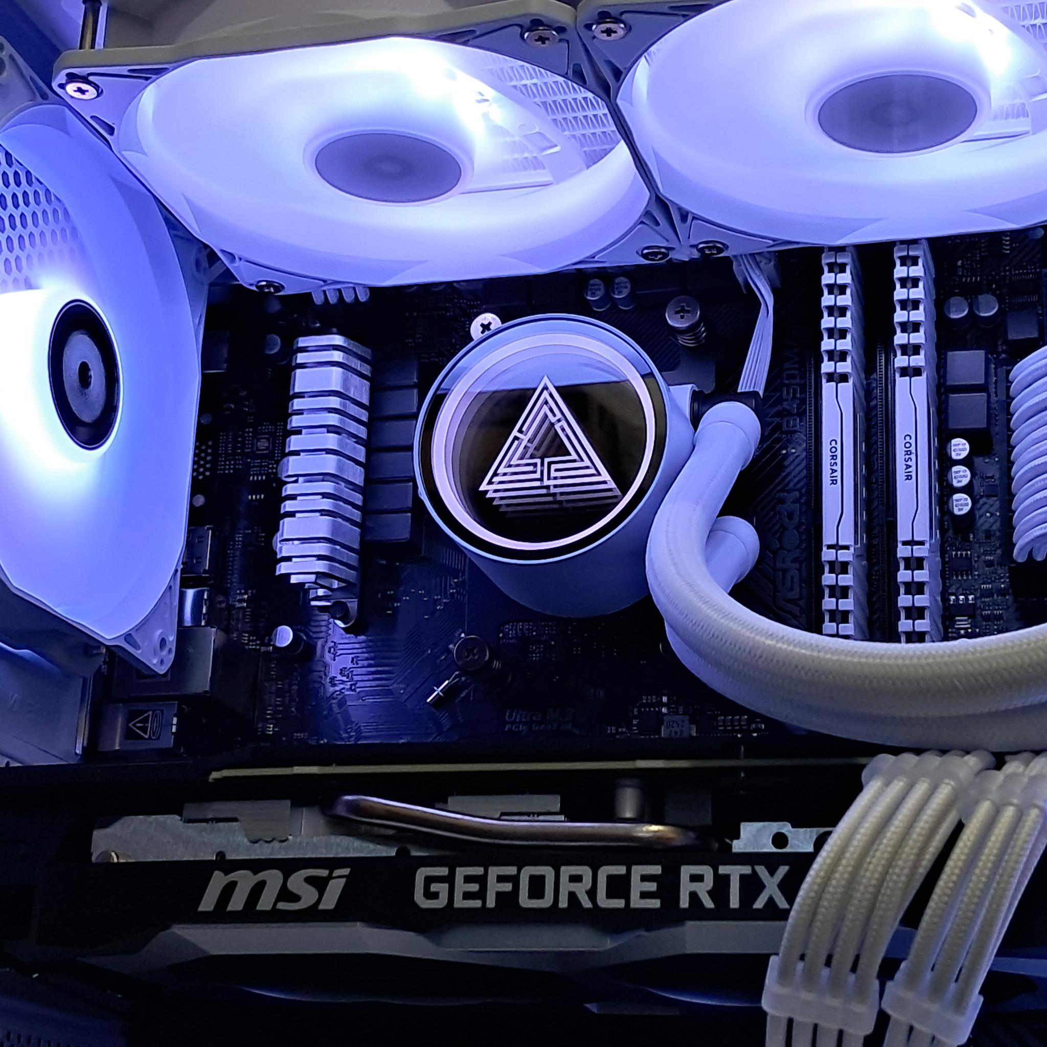 ❄️Frosty RTX Gamer❄️2070 Super | Ryzen 5 5500 | 16GB Corsair DDR4 | 1.25 TB SSD | WiFi!