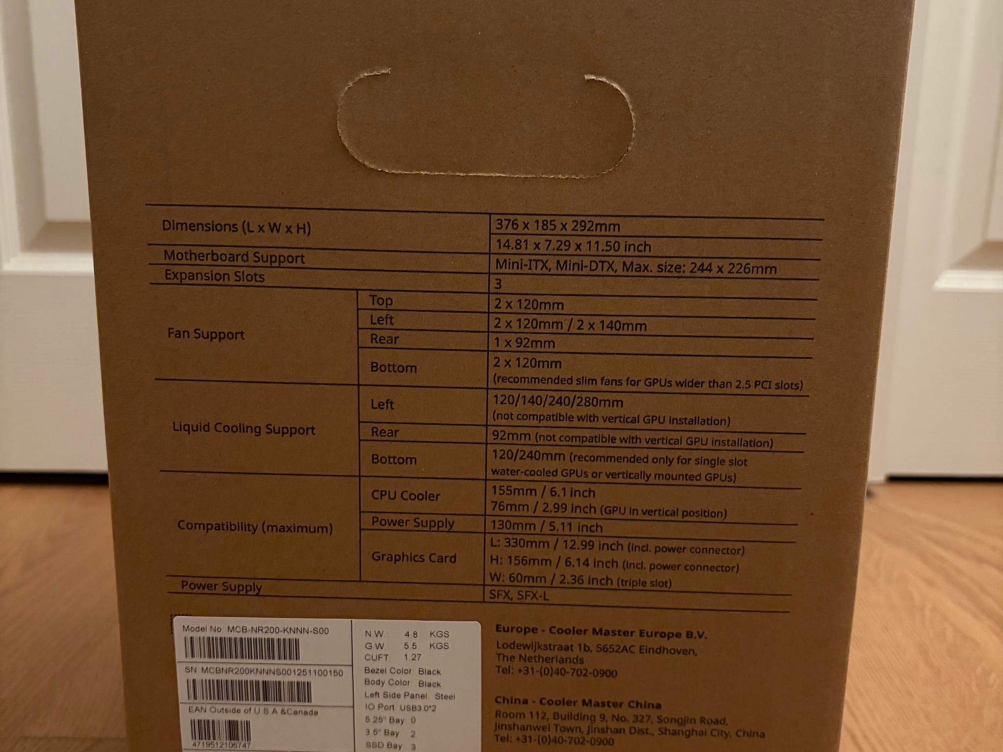 Cooler Master NR200 Mini-ITX PC Case
