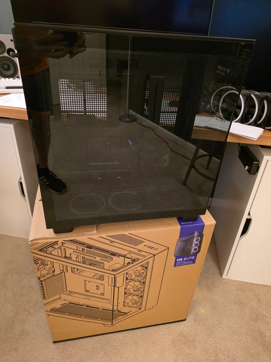 NZXT H9 Elite Tempered Glass ATX Mid-Tower Computer Case - Black EXTRA ...
