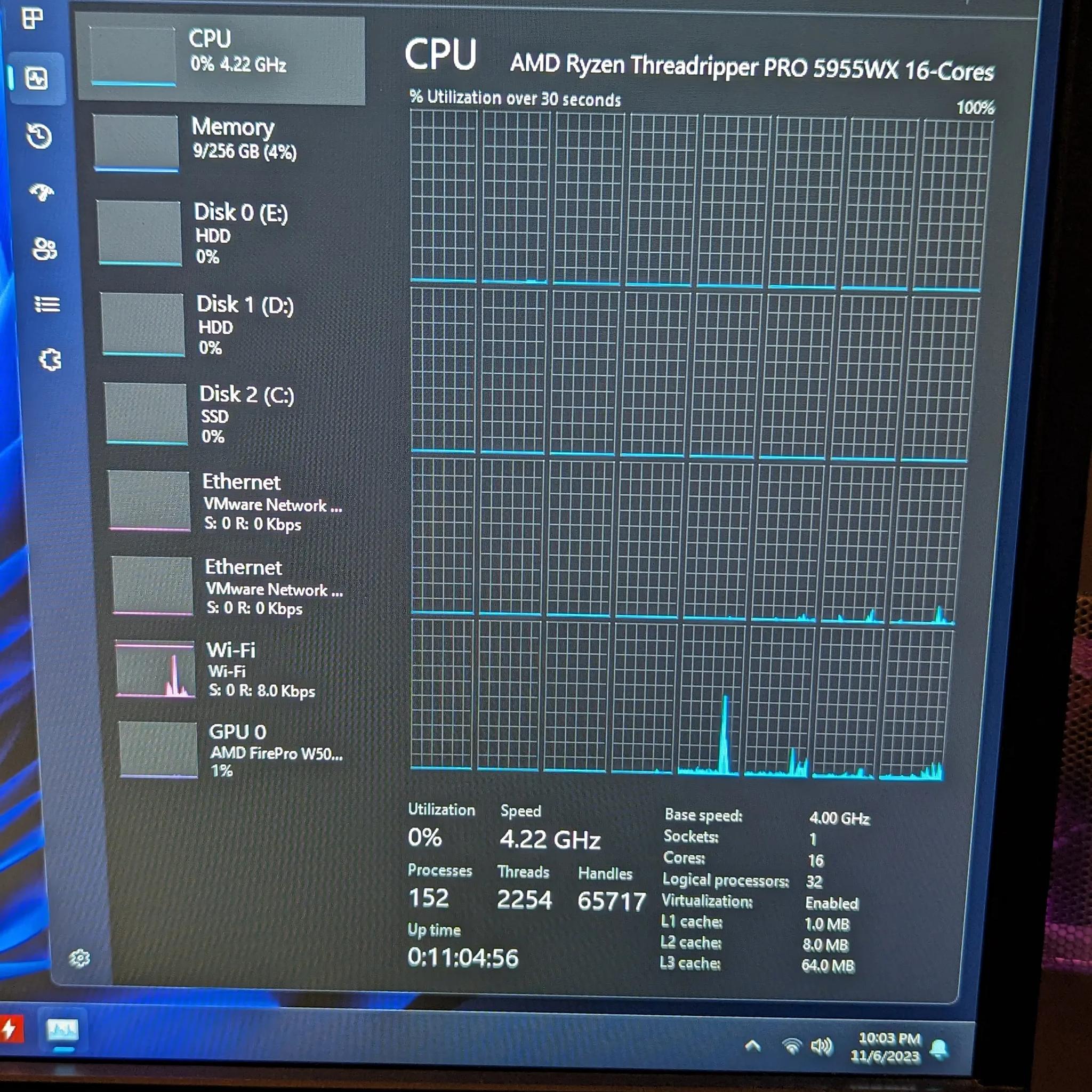 COMBO - ASUS Pro WS WRX80E-SAGE SE WIFI II with AMD Ryzen Threadripper PRO 5955WX CPU - 256gb RAM