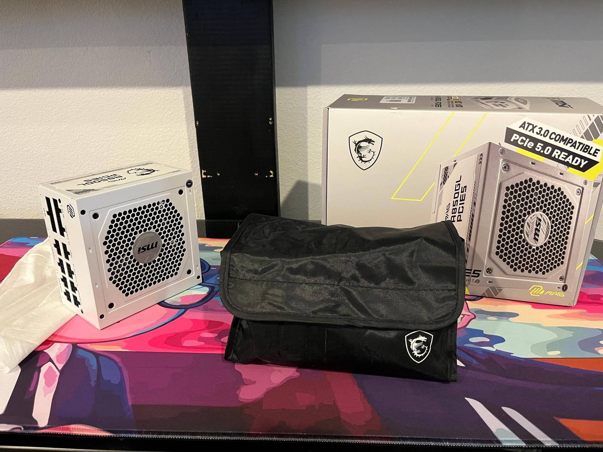MSI MAG A850GL PCIE5 850 Watt PSU (Like New, Color: White)