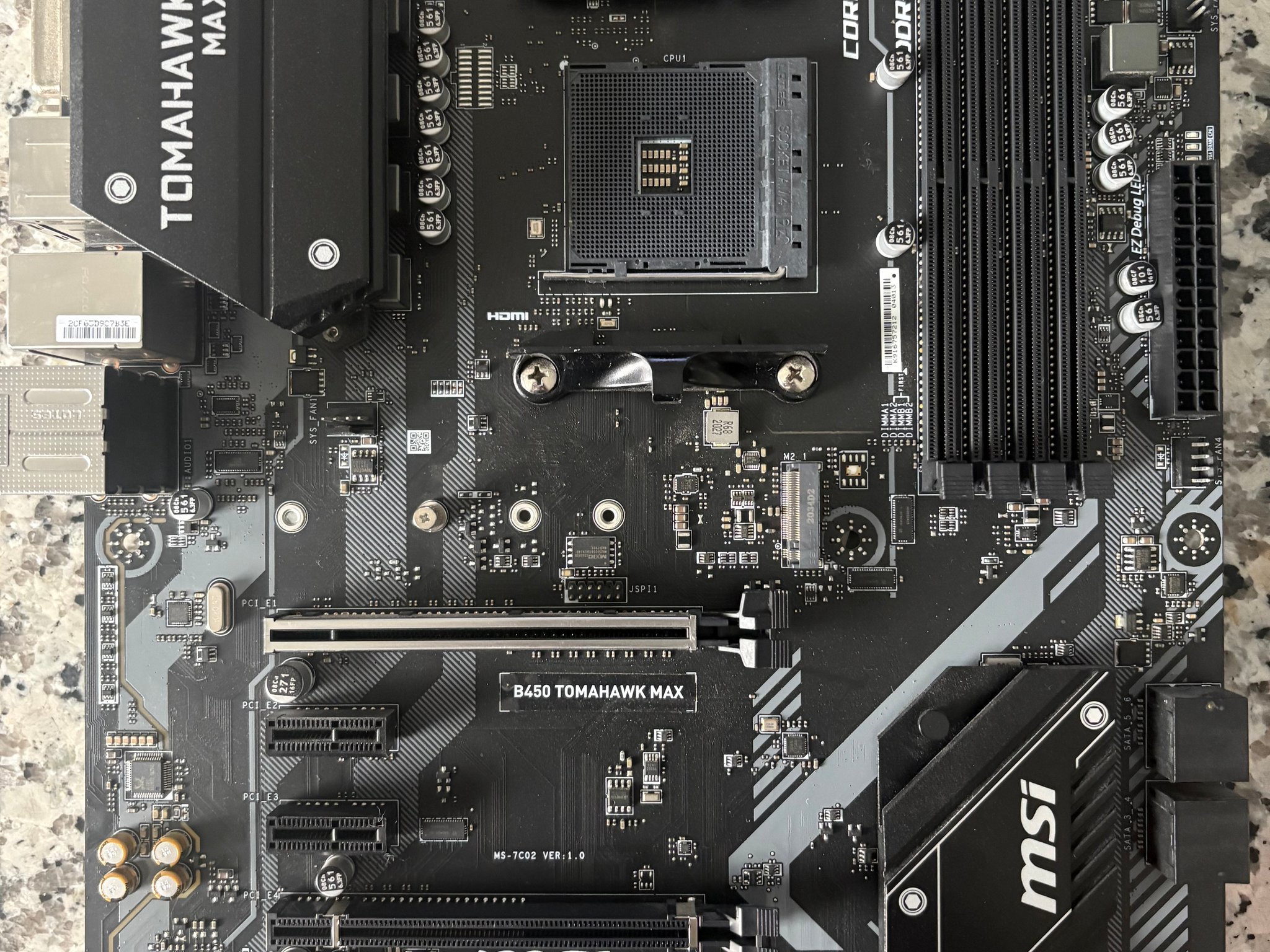 MSi B450 TOMAHAWK MAX II W/ PCI WIFI
