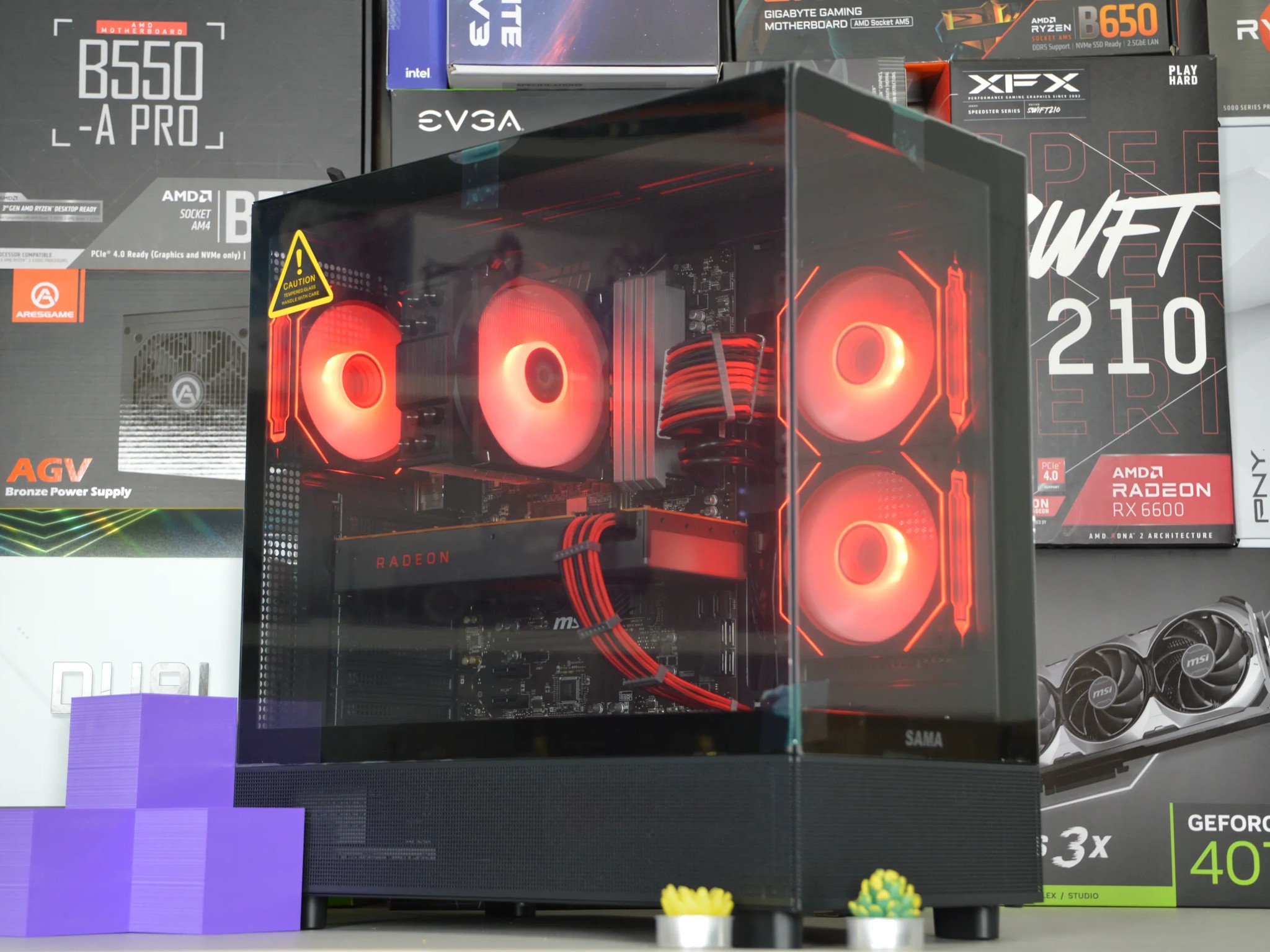 ❤️◻️| RX 5700 8GB | INTEL I7-8700K | 32GB DDR4 RAM | 1TB NVME SSD | Crimson Metal |