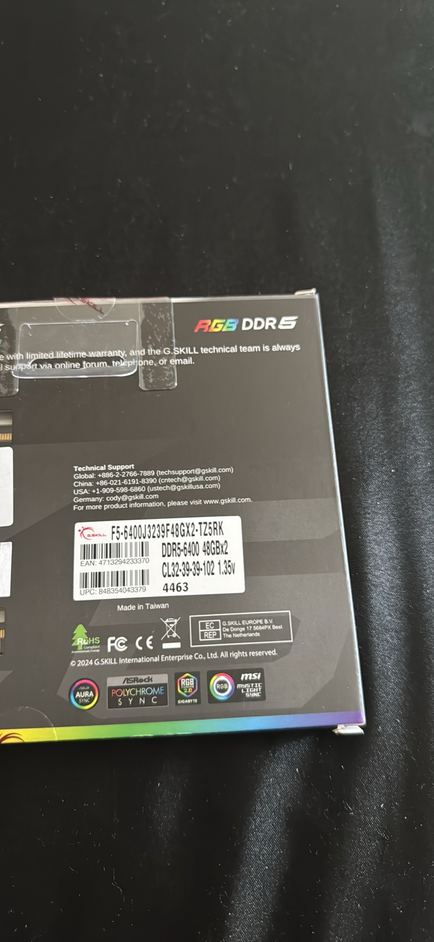 G.SKILL trident Z5 DDR5 96gb 48X2 RAM 6400 | Jawa