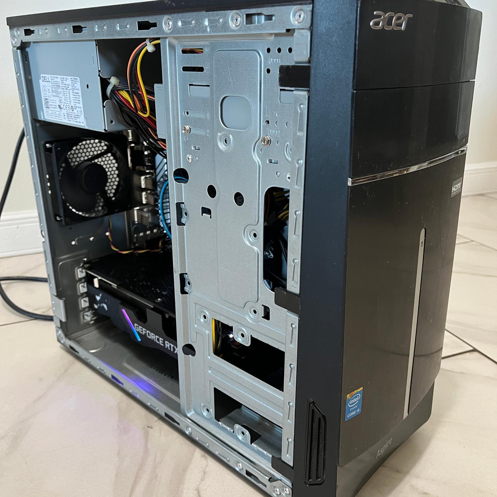 NVIDIA RTX 2070, Intel Core i3-12100, 16GB RAM, 512GB M.2 SSD - Sleeper Gaming PC w/ Wi-Fi & BT