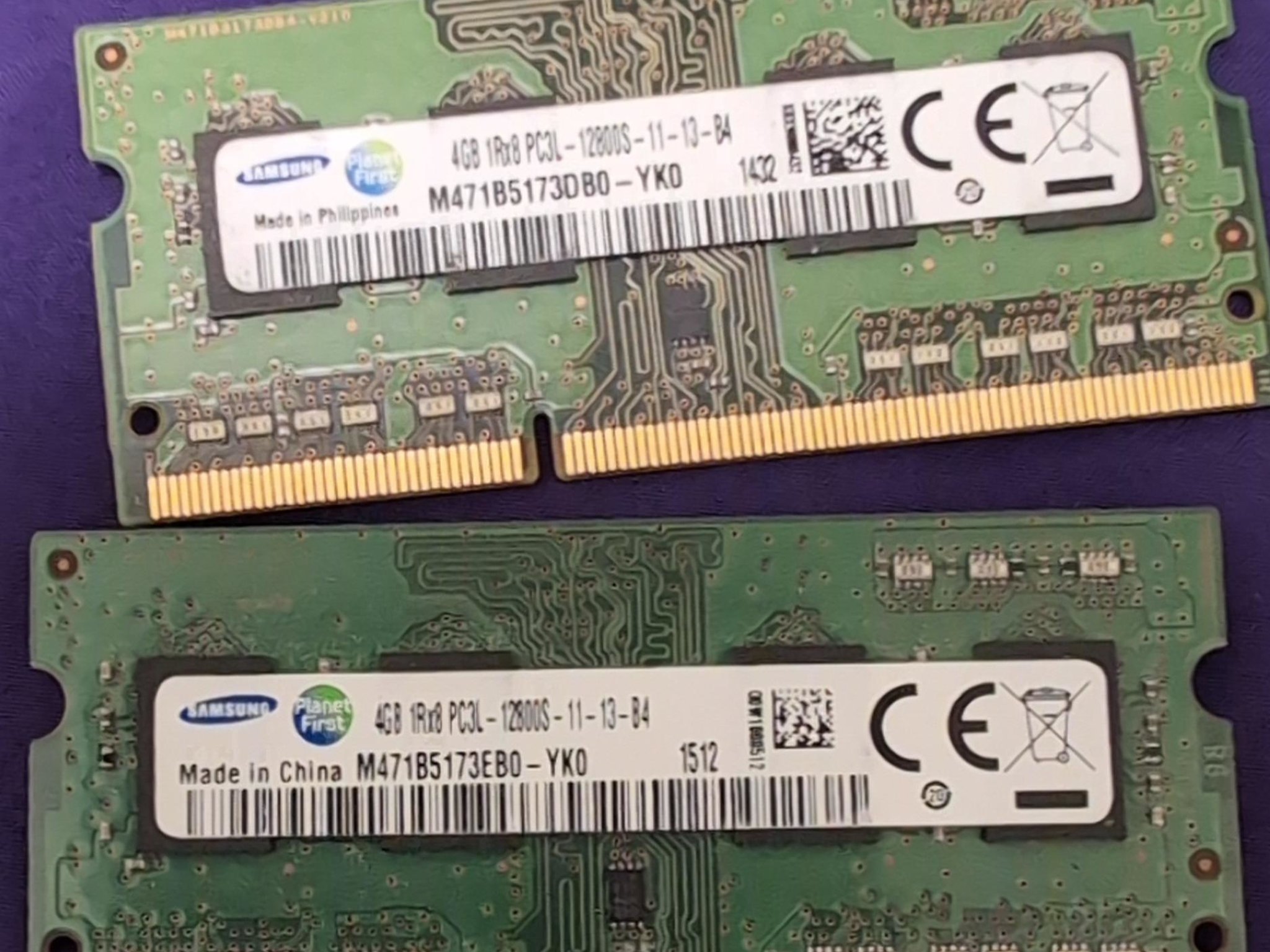 m471b5173eb0-yk0 Samsung DDR3 SO-DIMM