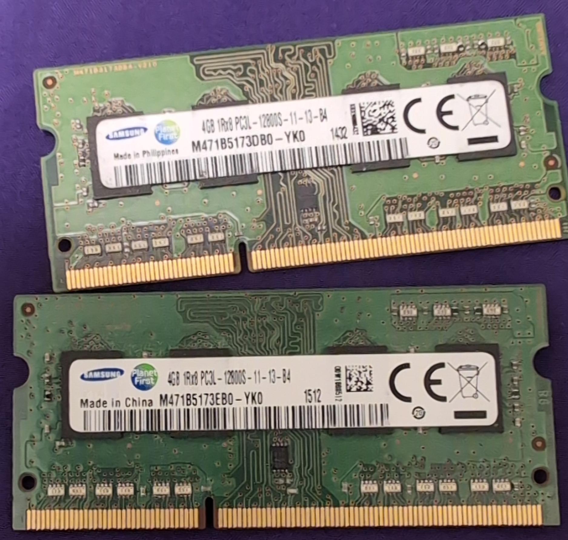 m471b5173eb0-yk0 Samsung DDR3 SO-DIMM