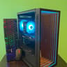 !ILLUSION! Glass Gaming PC | Intel i5 / Amd RX580 / 8GB / 600GB Win 10 Pro WiFi