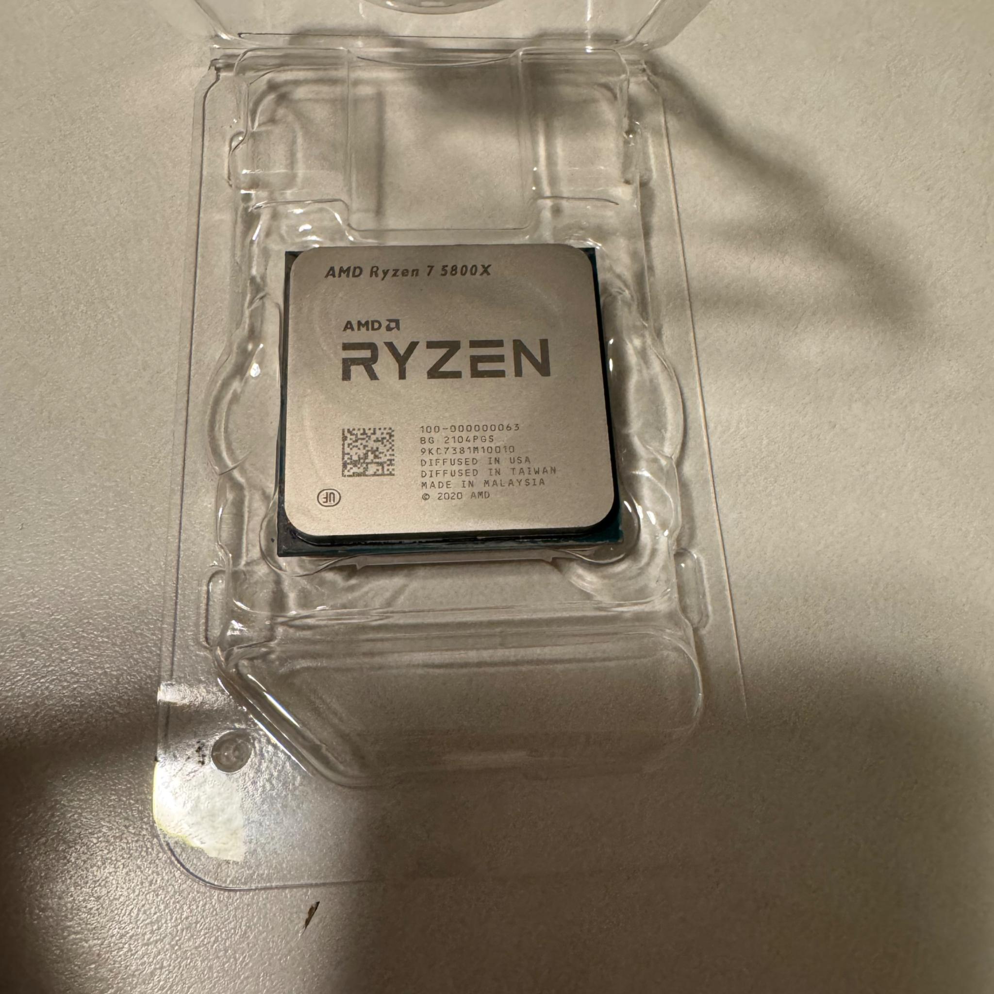 AMD 5800X with MSI X570 Motherboard and 32GB Ram