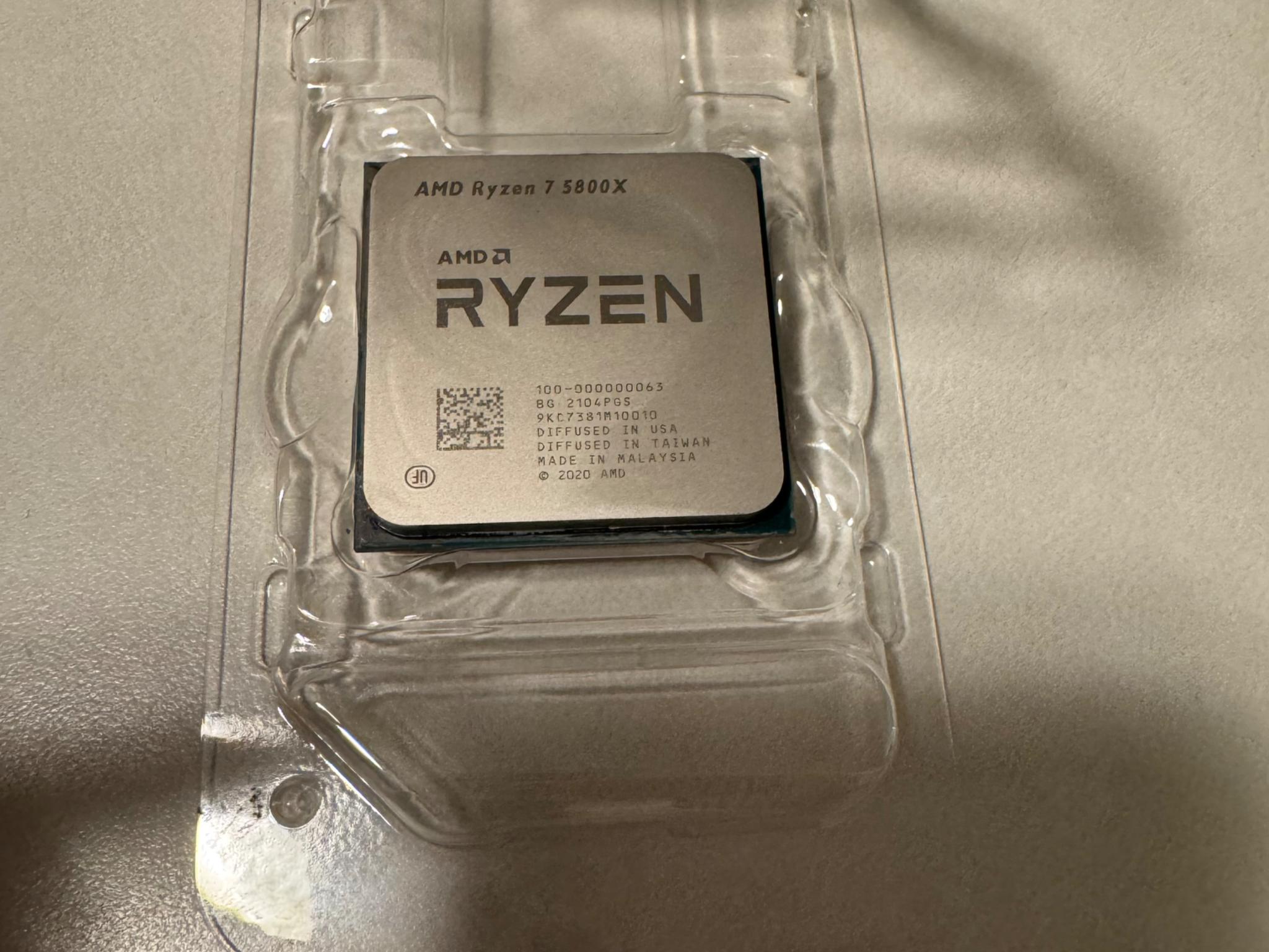AMD 5800X with MSI X570 Motherboard and 32GB Ram
