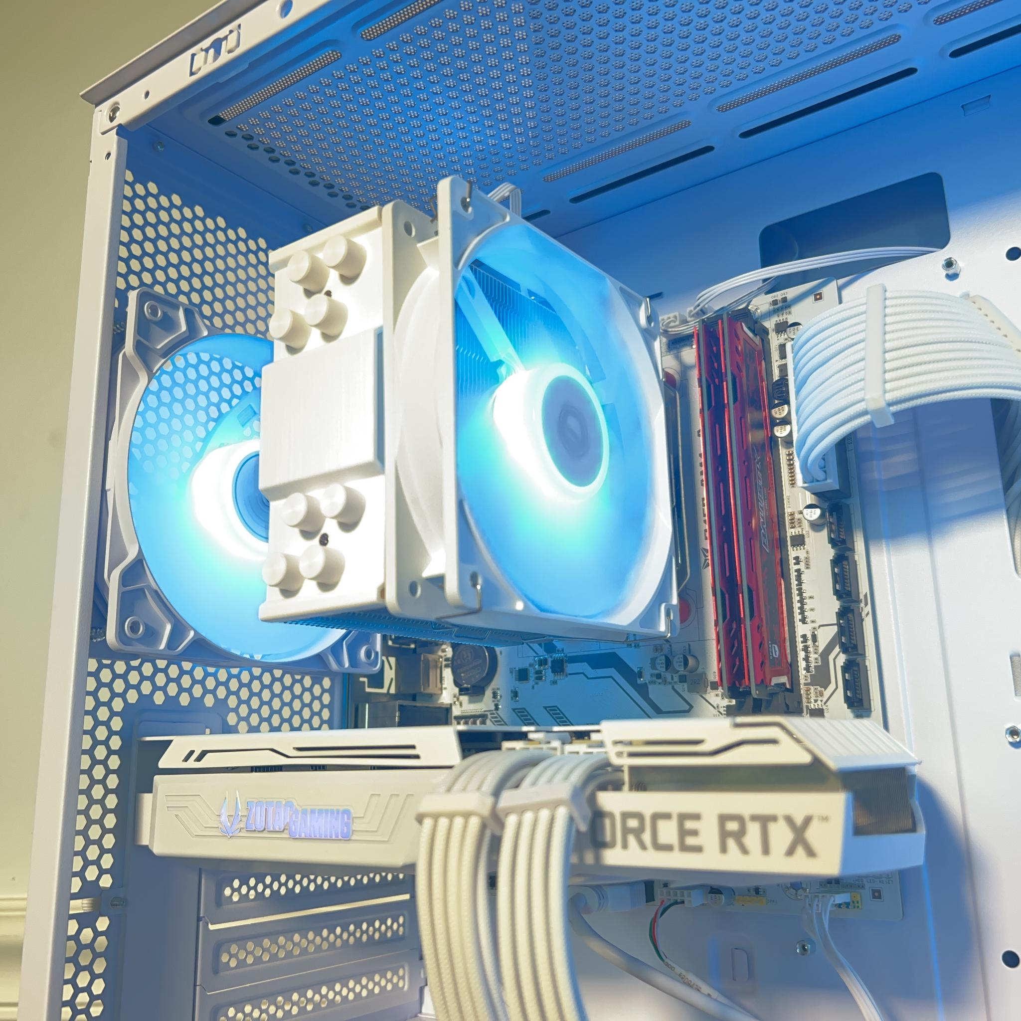 ⚪️Whiteout RTX Gaming PC | Rtx 3060 12gb | Ryzen 5 3600x | 16gb ddr4 | 1tb Storage | Windows 11 Pro
