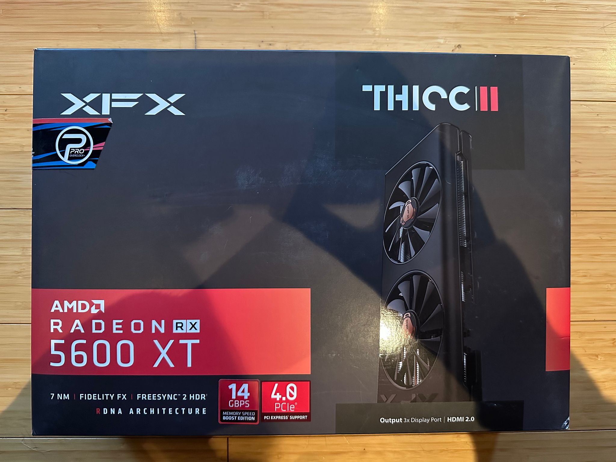 XFX Radeon RX 5600 XT 6GB THICC II (Lightly Used, In Box, RX56XT6DF46)