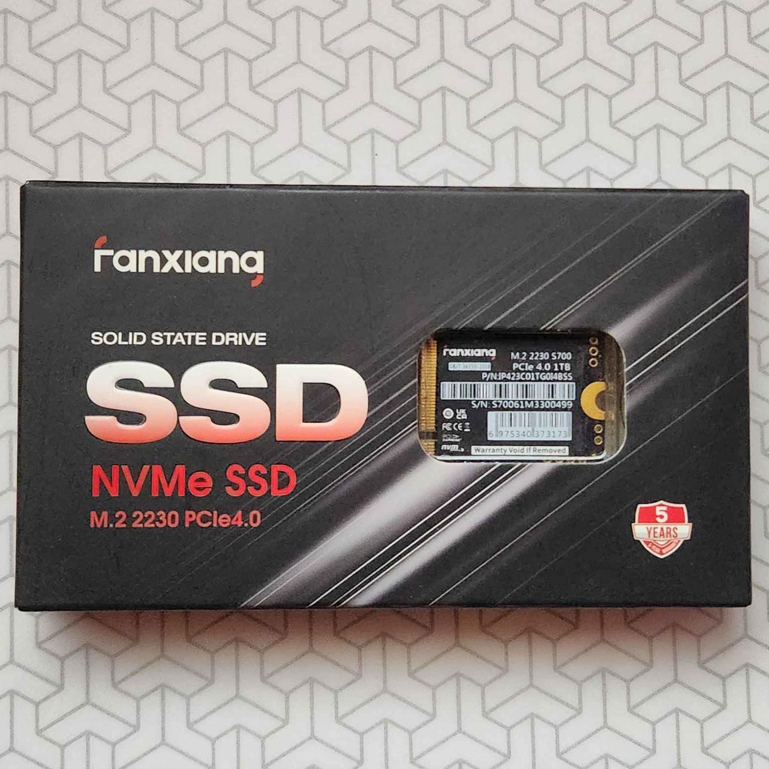 FanXiang S700 PCIe 4.0 NVMe M.2 SSD 1T – Blazing-Fast Speeds