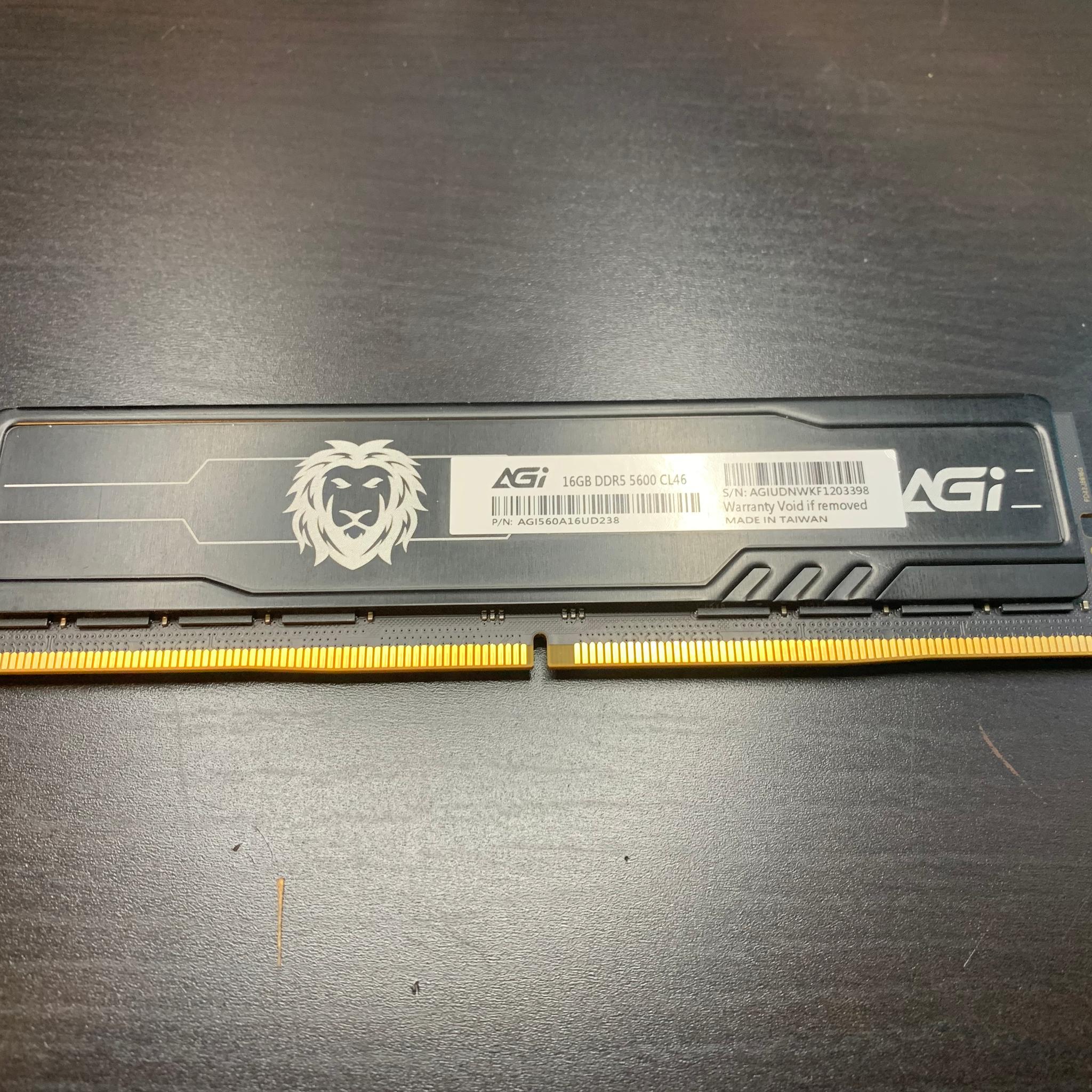 AGI 16GB 5600M/Ts CL46 DDR5 RAM Single Stick