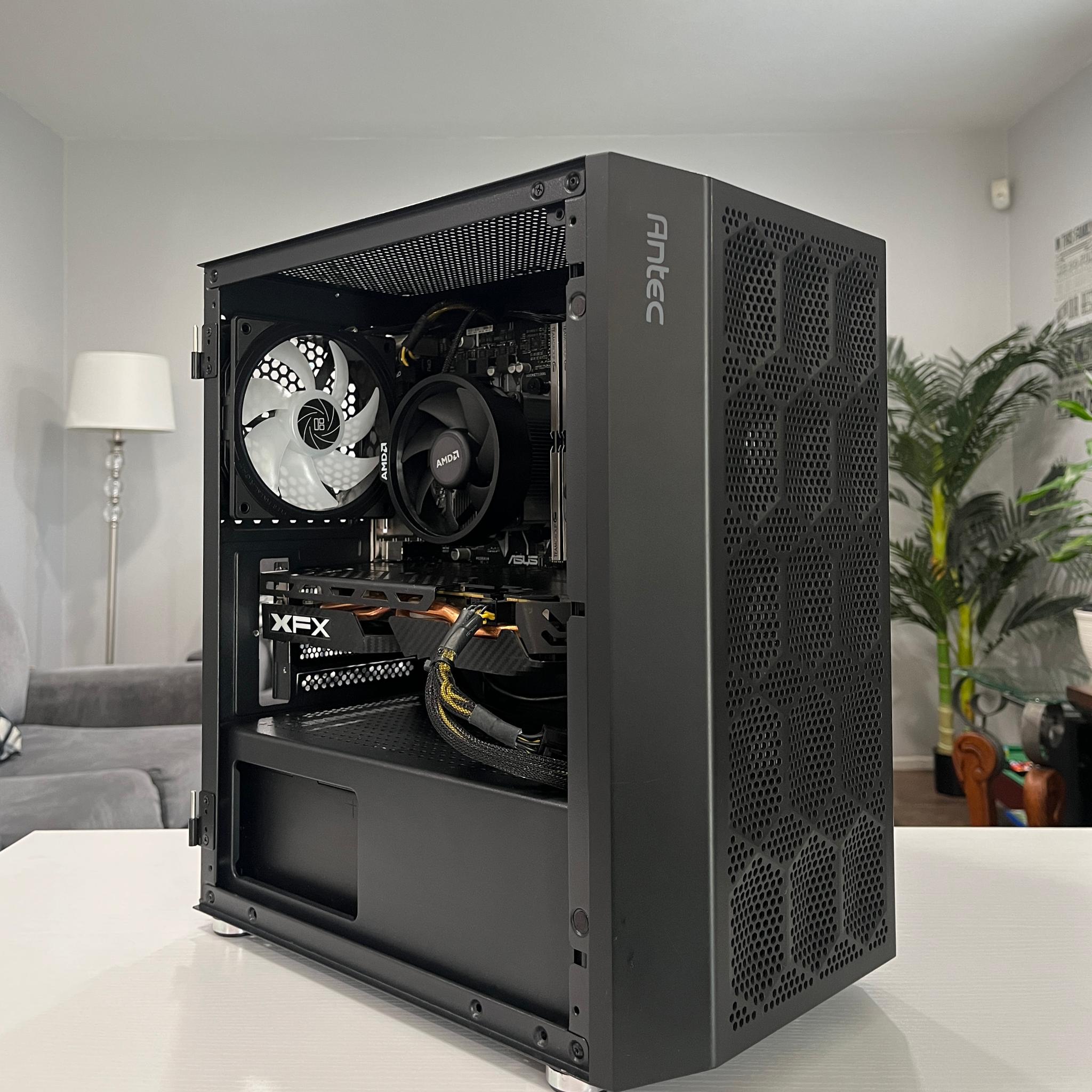RX 580 8GB, Ryzen 7 1700X, 16GB RAM | Black RGB Gaming Computer/Pc