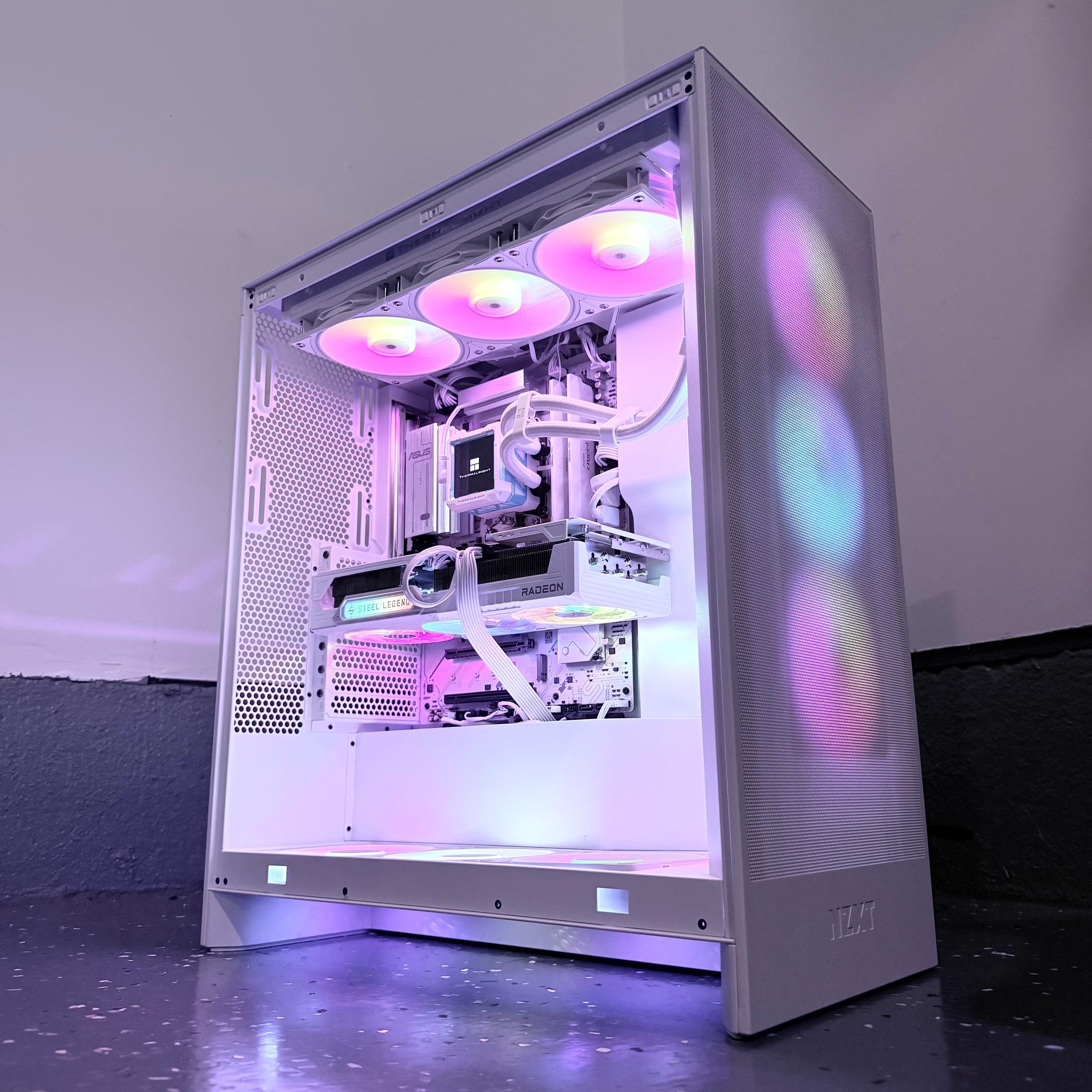 ⚪️"Polar Prism"❄️| 4K Gaming | Ryzen 7 9800X3D | RX 9070XT | 32GB 6400 mt/s DDR5 | 3TB Storage